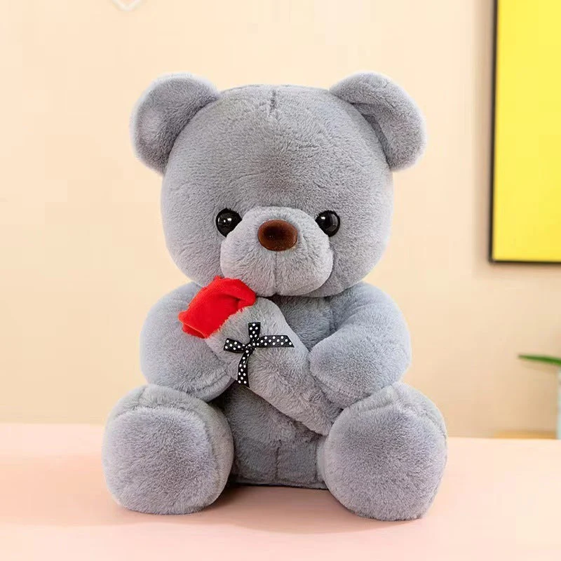 Cute Rose Little Bear Doll Huggy Bear Doll Women's Plush Toy - Image 8