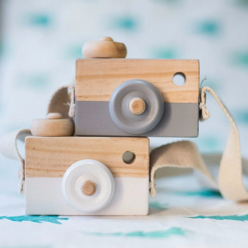 Cute Wooden Camera Toys Baby Kid Hanging Photography Prop Decoration Educational Outdoor Activity Toy Children's Day Happy Gift - Image 5