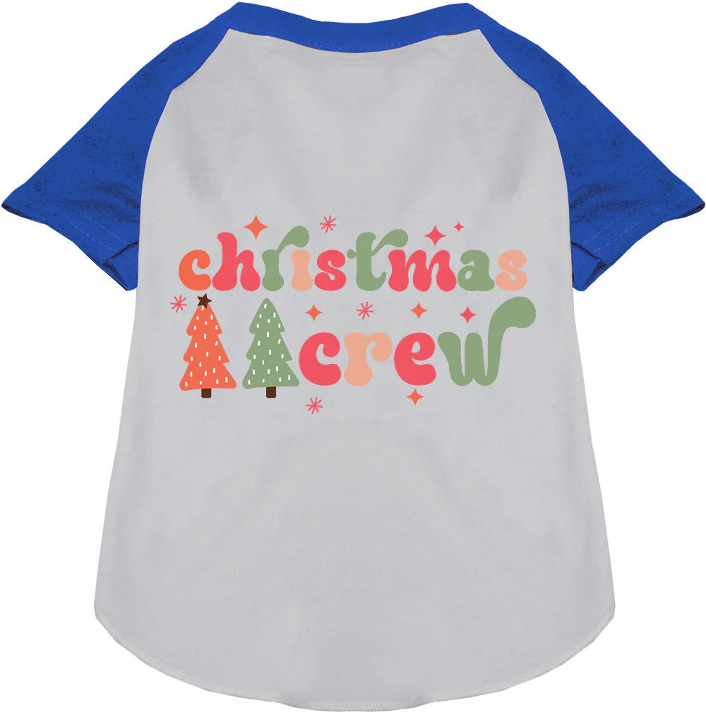 Cutesy Christmas Crew Pet Raglan Shirt - Image 4