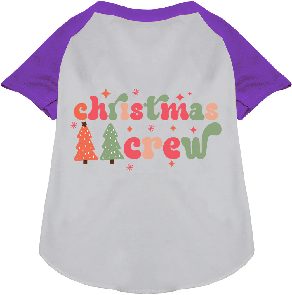 Cutesy Christmas Crew Pet Raglan Shirt - Image 5