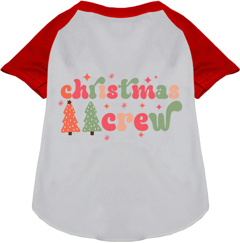 Cutesy Christmas Crew Pet Raglan Shirt - Image 6