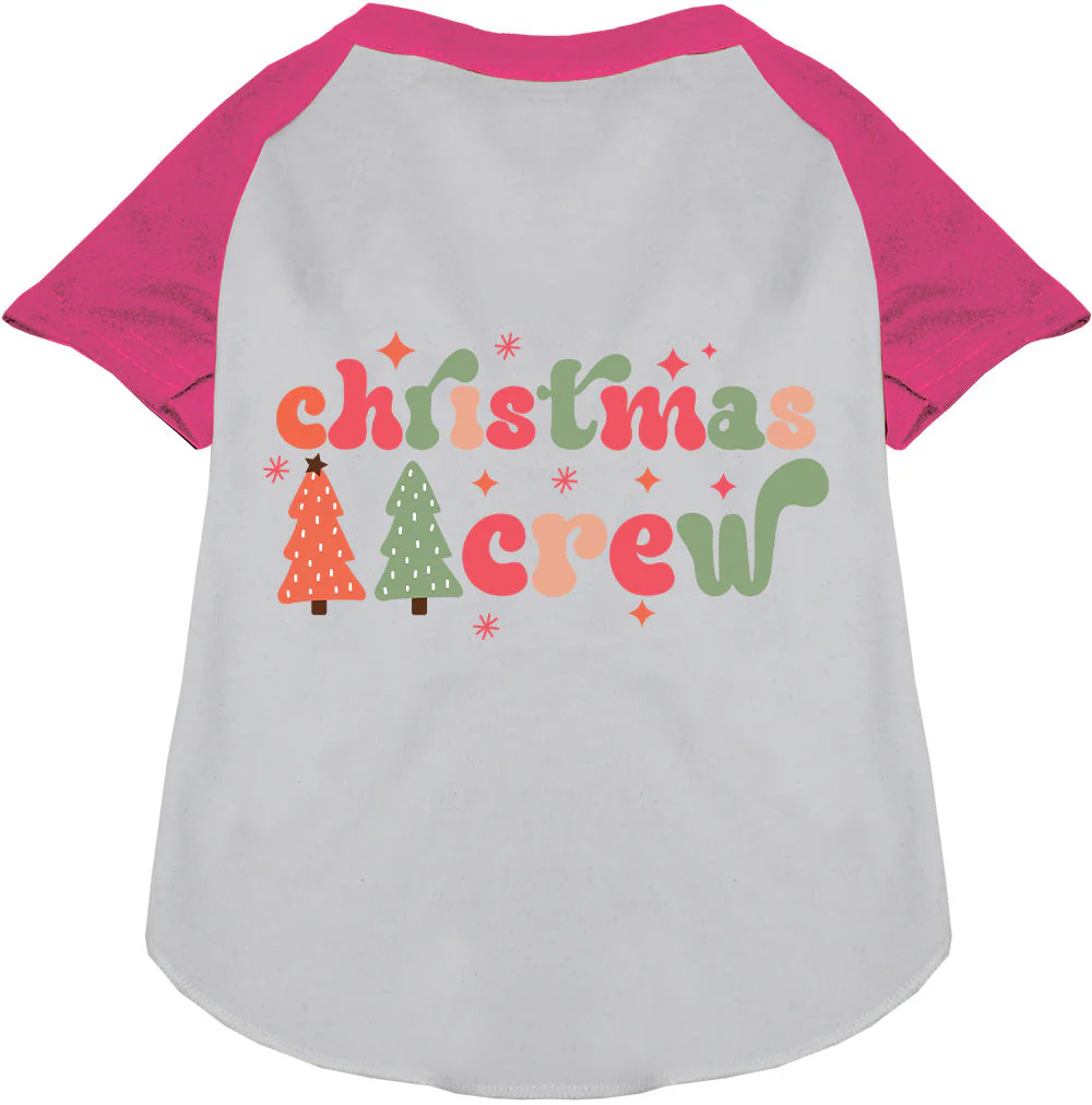 Cutesy Christmas Crew Pet Raglan Shirt - Image 7
