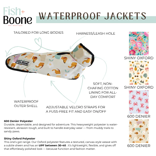 Dachshunds & Daisies Dog Coat - Image 4