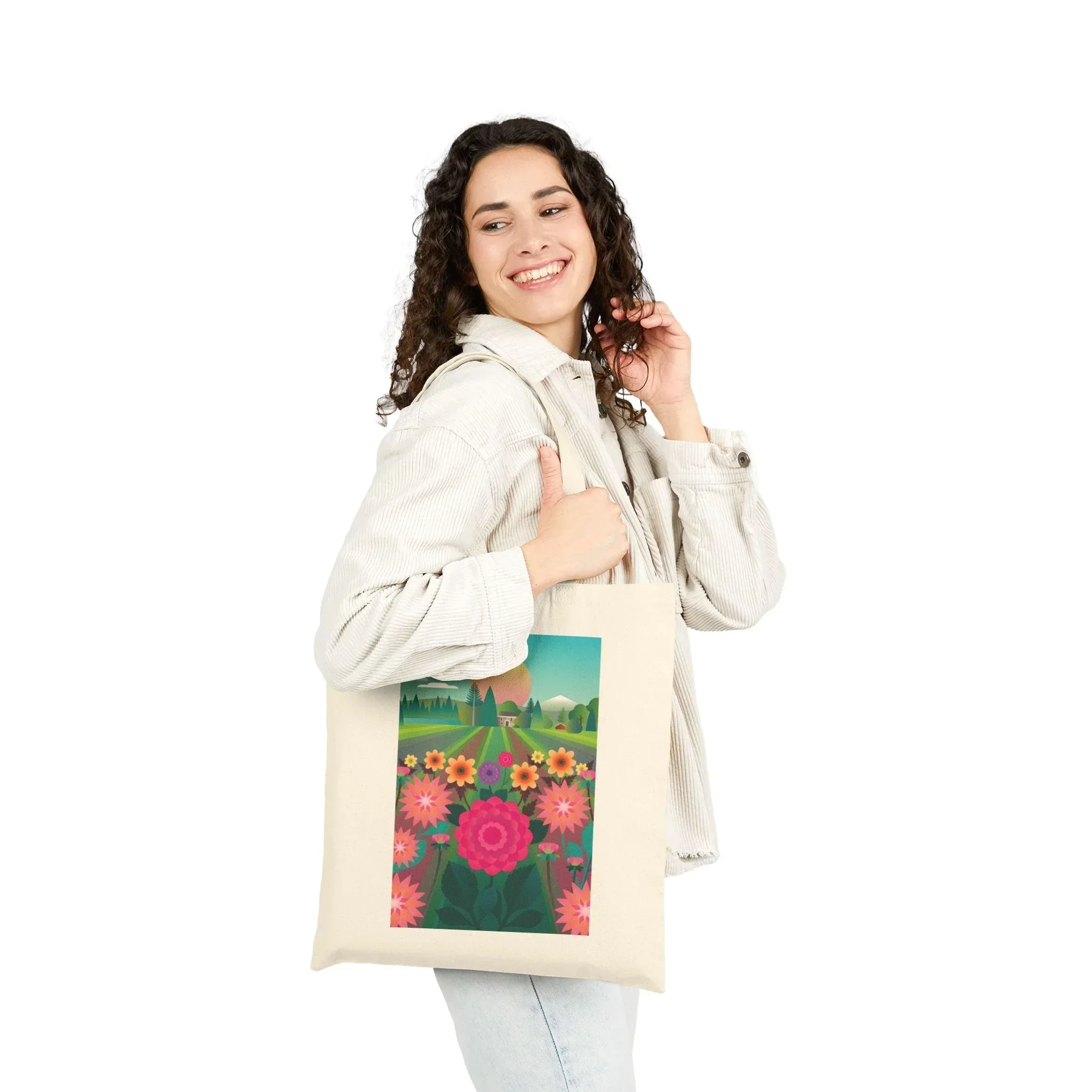Dahlia Delight Provence Tote - Image 4