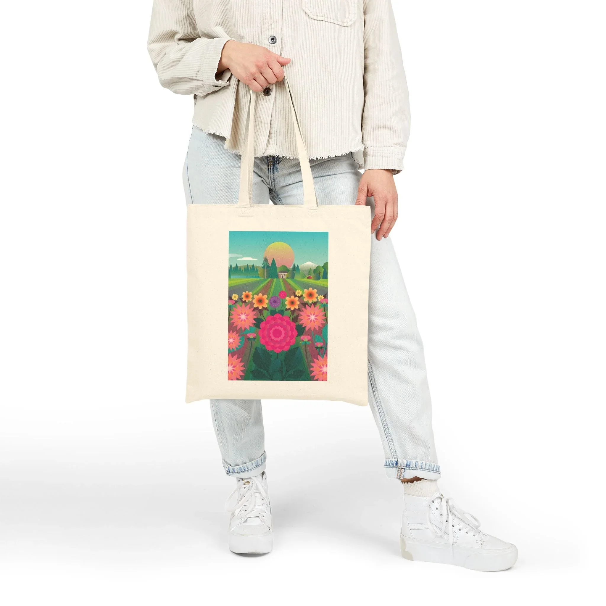 Dahlia Delight Provence Tote - Image 5