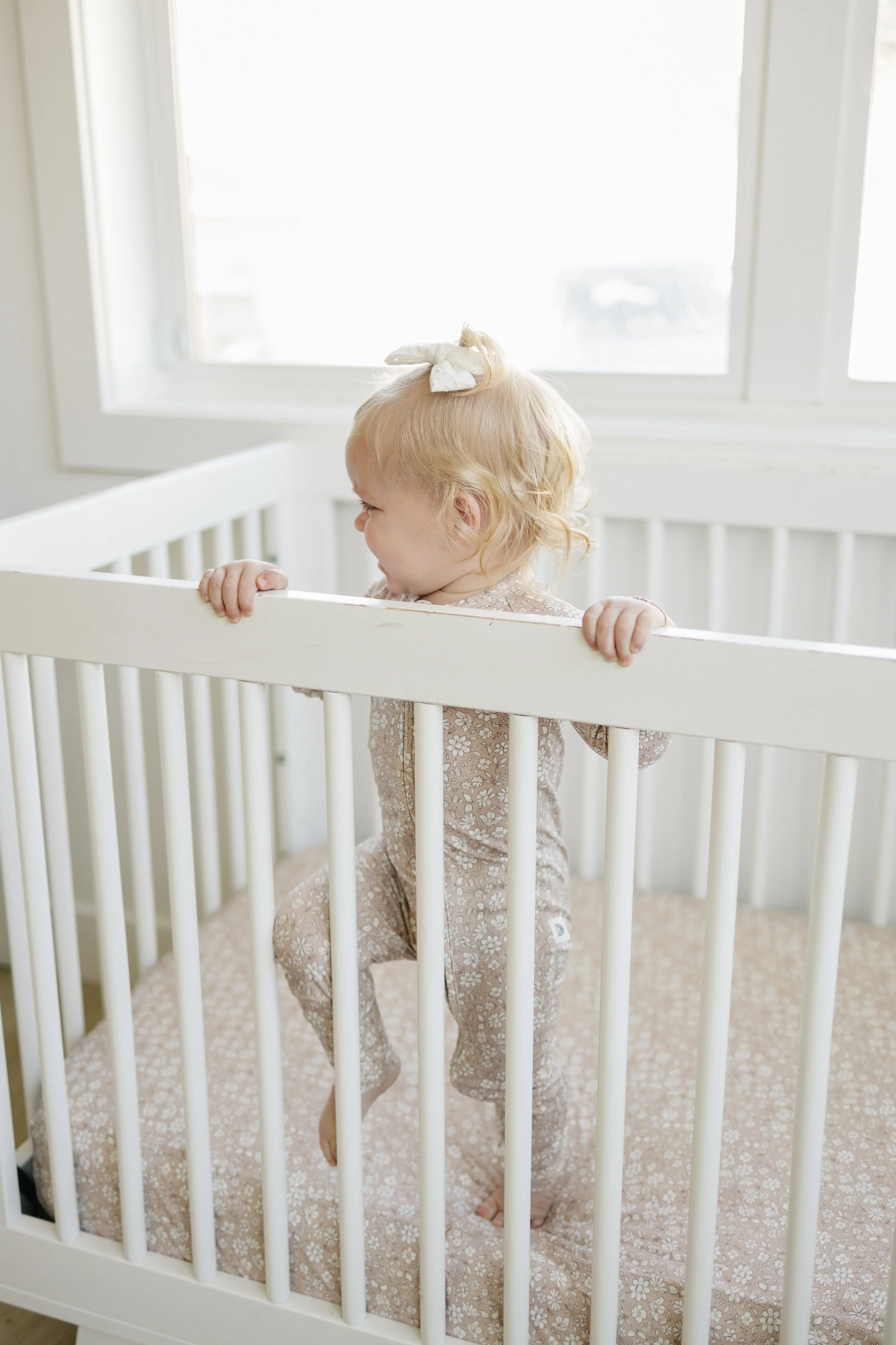 Dainty Ditsy Bamboo Crib Sheet - Image 12