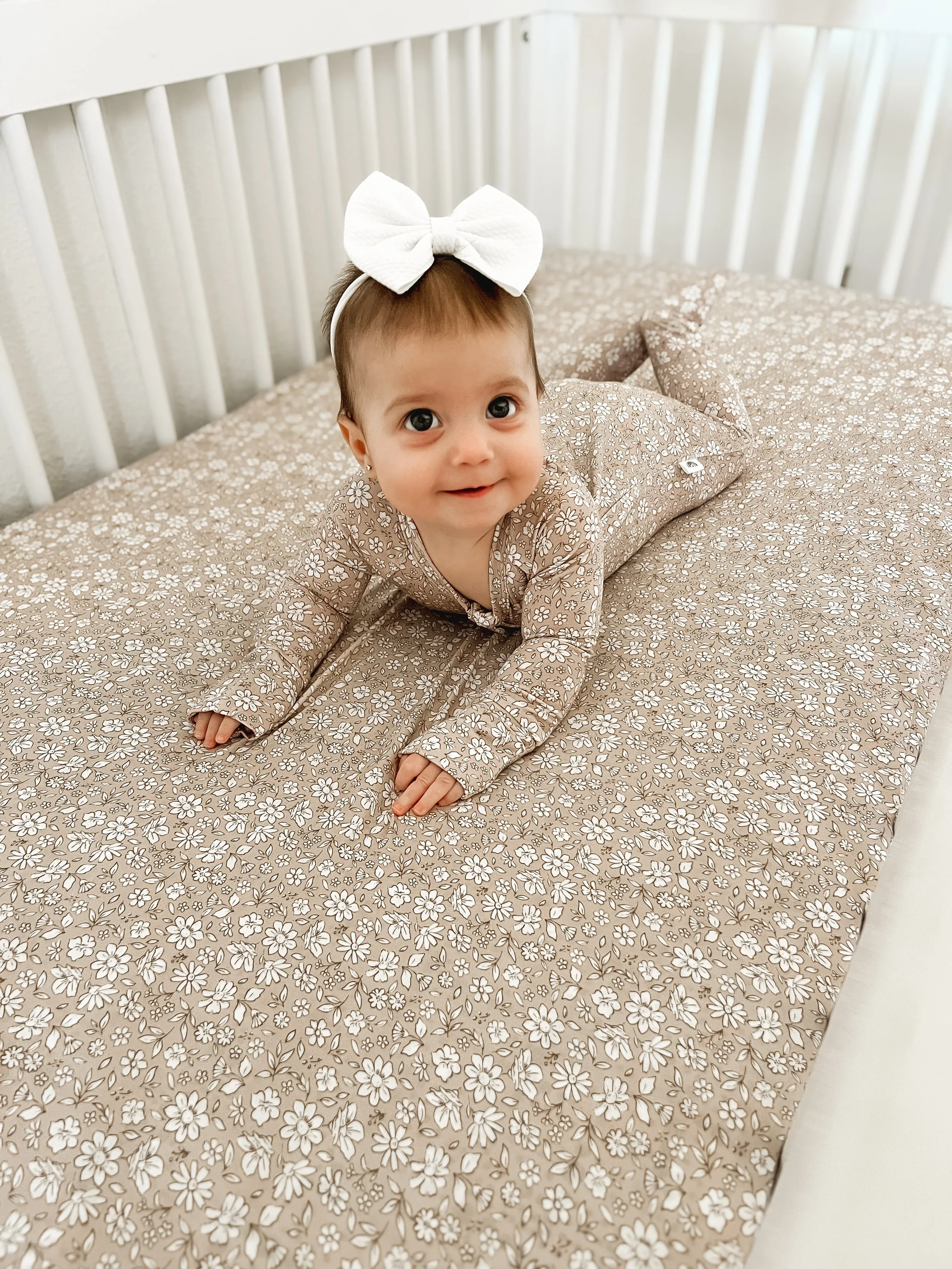 Dainty Ditsy Bamboo Crib Sheet - Image 14
