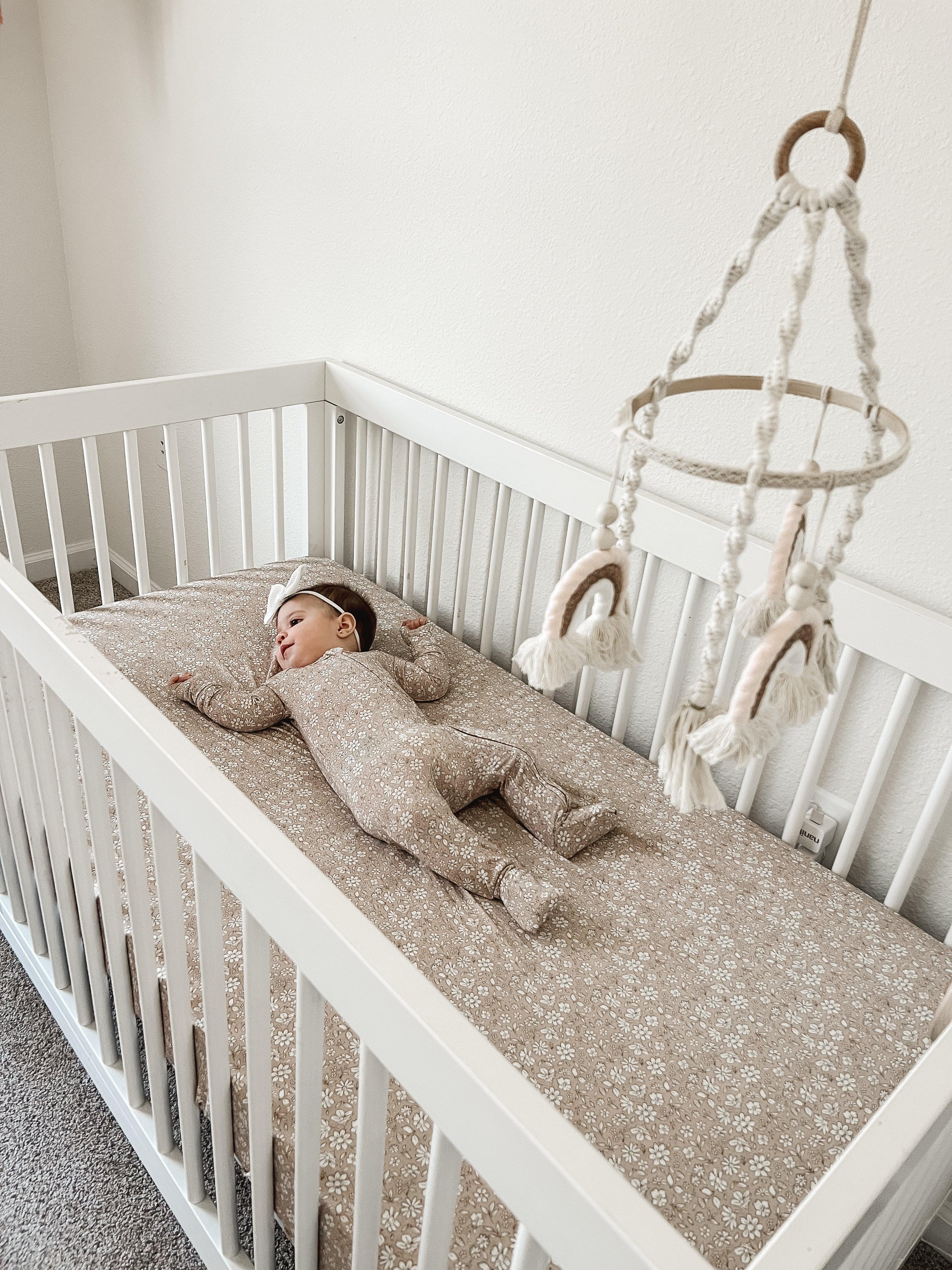 Dainty Ditsy Bamboo Crib Sheet - Image 18