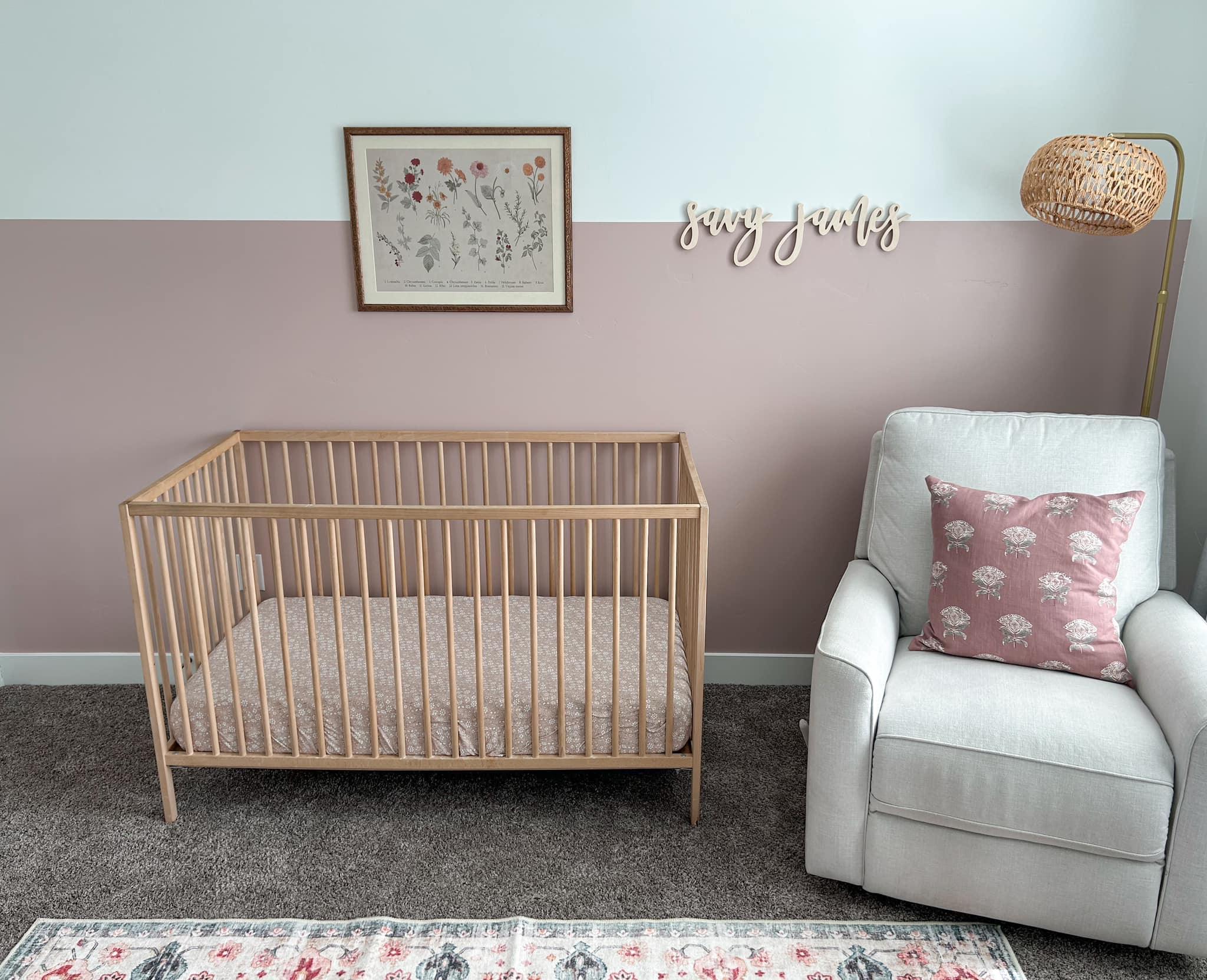 Dainty Ditsy Bamboo Crib Sheet - Image 2