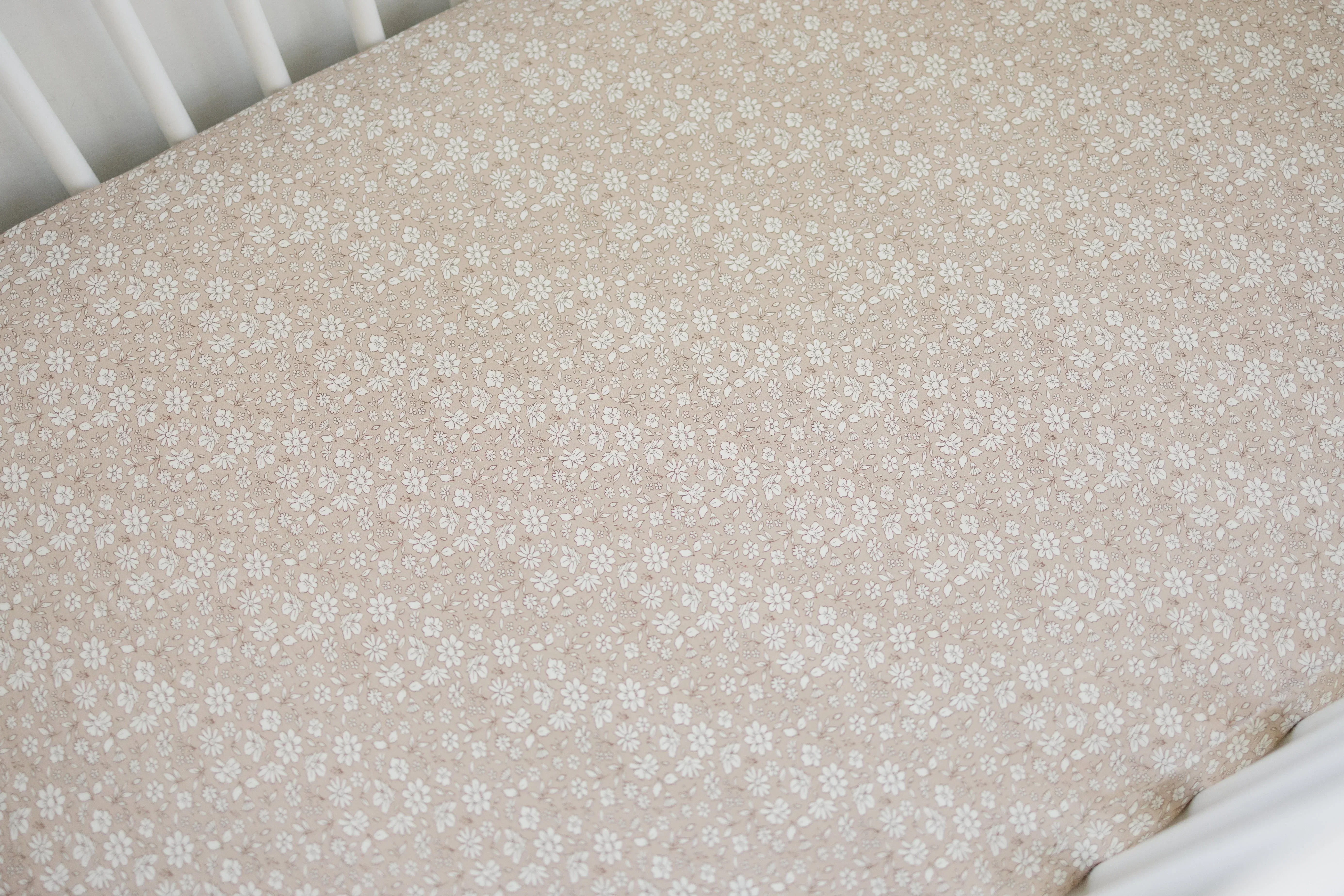 Dainty Ditsy Bamboo Crib Sheet - Image 6