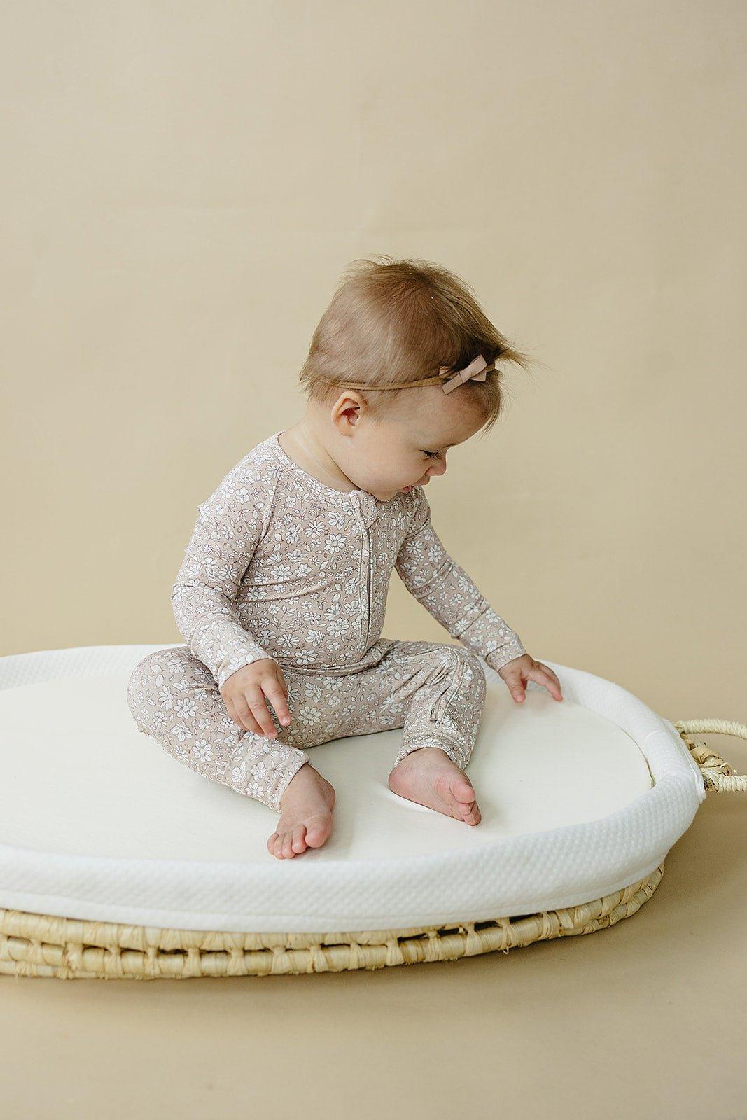 Dainty Ditsy Bamboo Zippy Romper - Image 12
