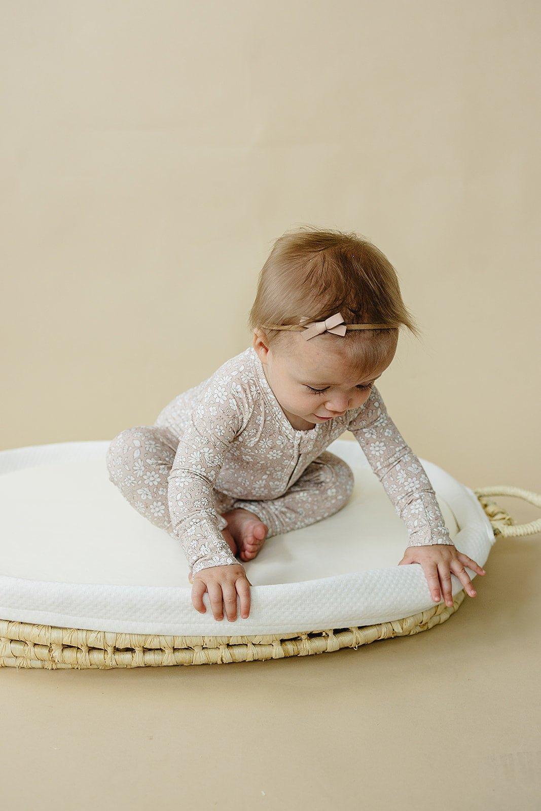 Dainty Ditsy Bamboo Zippy Romper - Image 13