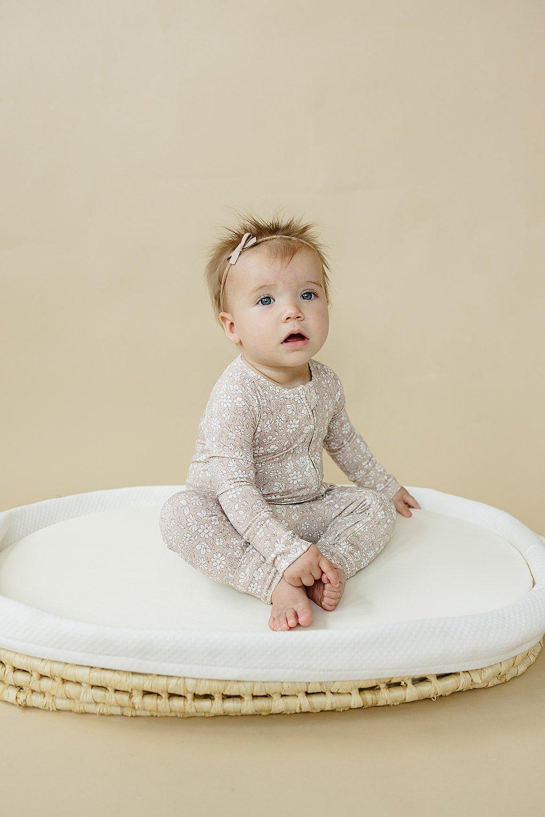 Dainty Ditsy Bamboo Zippy Romper - Image 14
