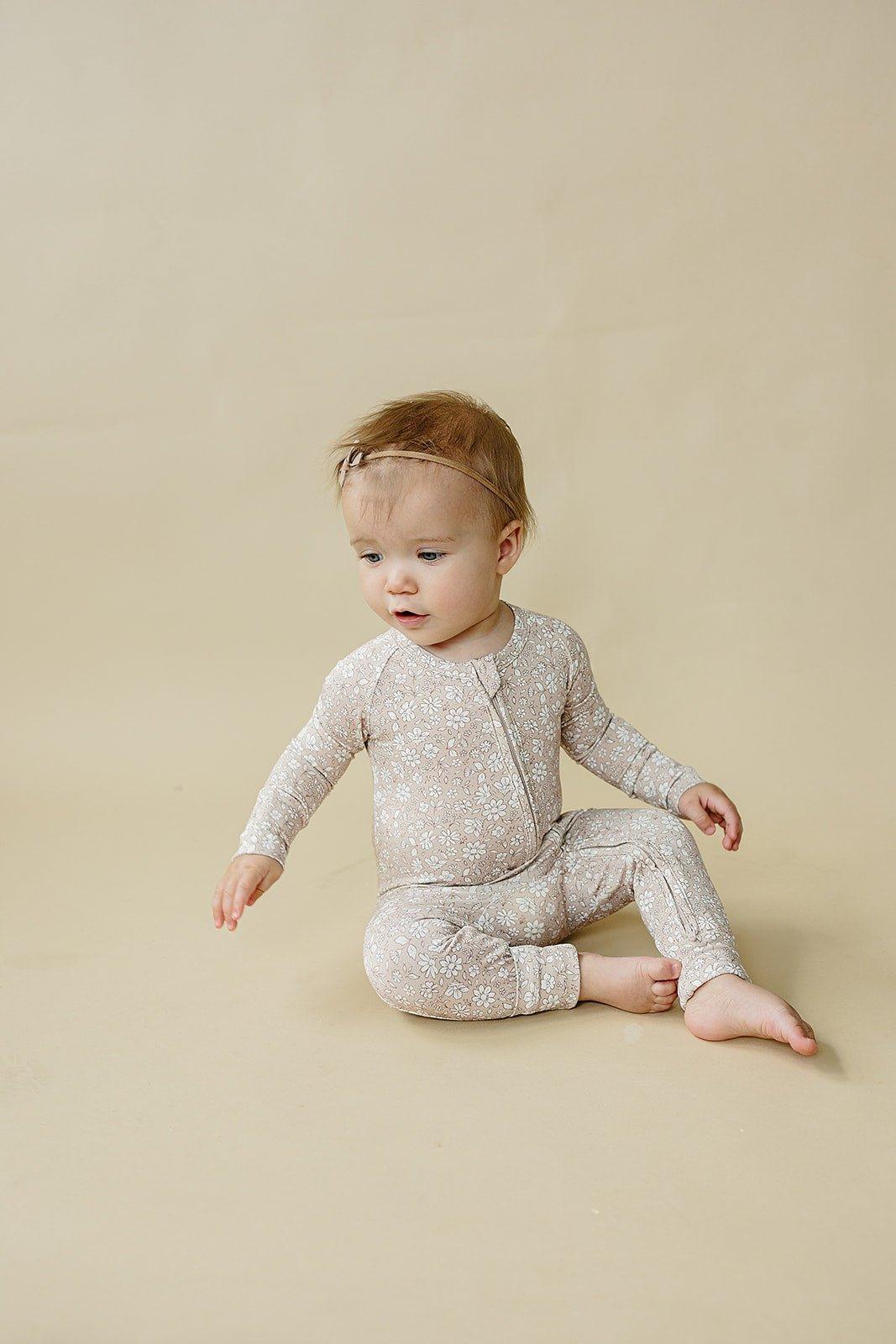 Dainty Ditsy Bamboo Zippy Romper - Image 17