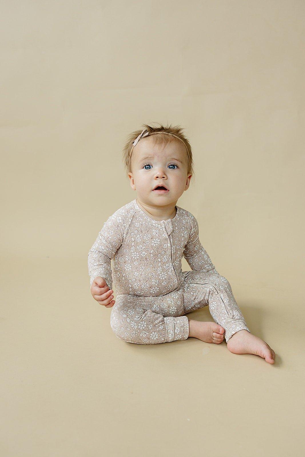 Dainty Ditsy Bamboo Zippy Romper - Image 18