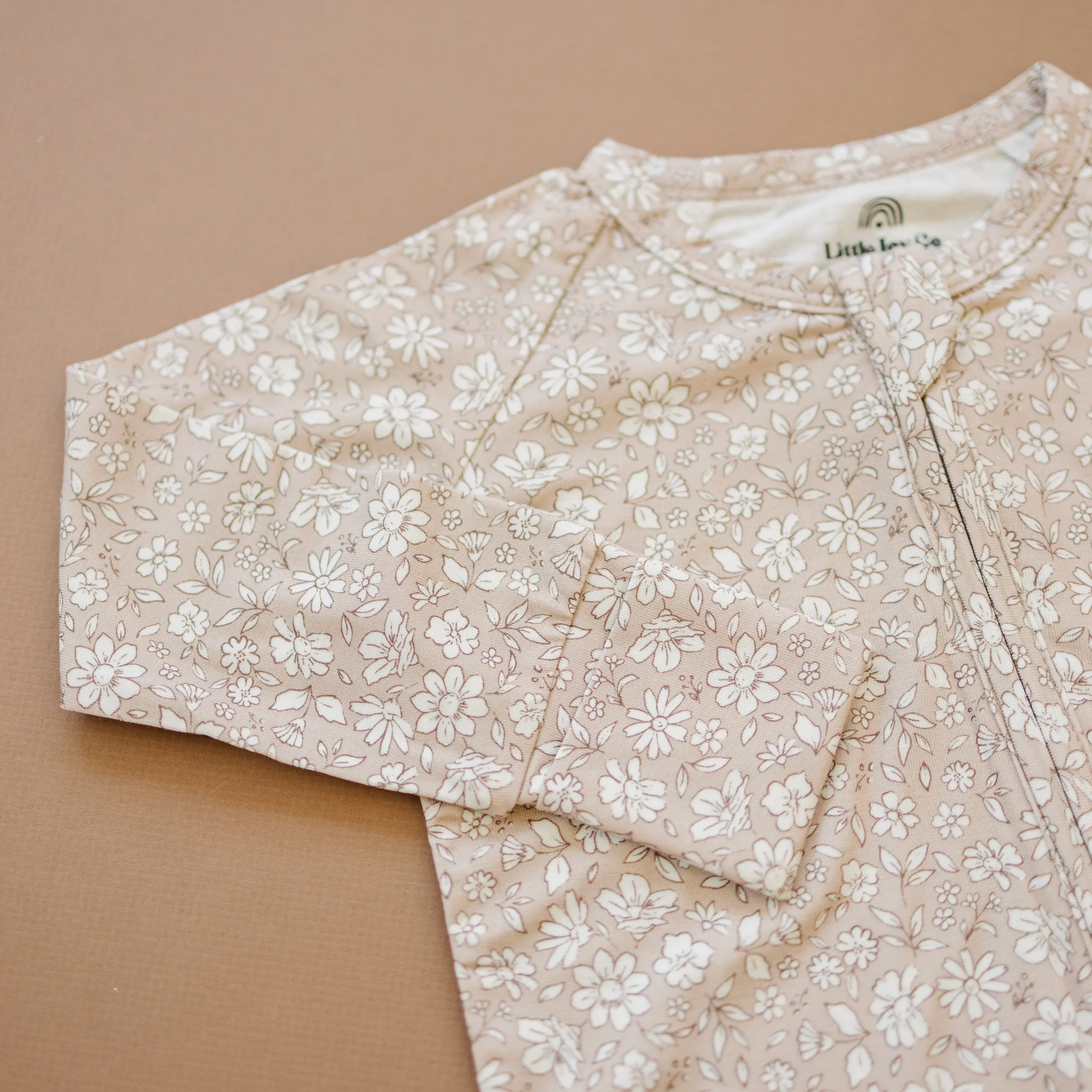 Dainty Ditsy Bamboo Zippy Romper - Image 3