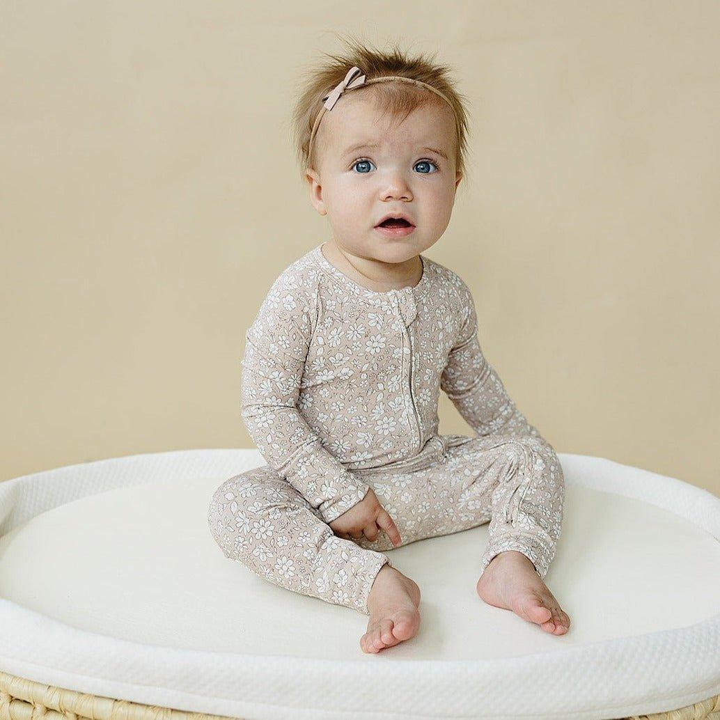 Dainty Ditsy Bamboo Zippy Romper - Image 7