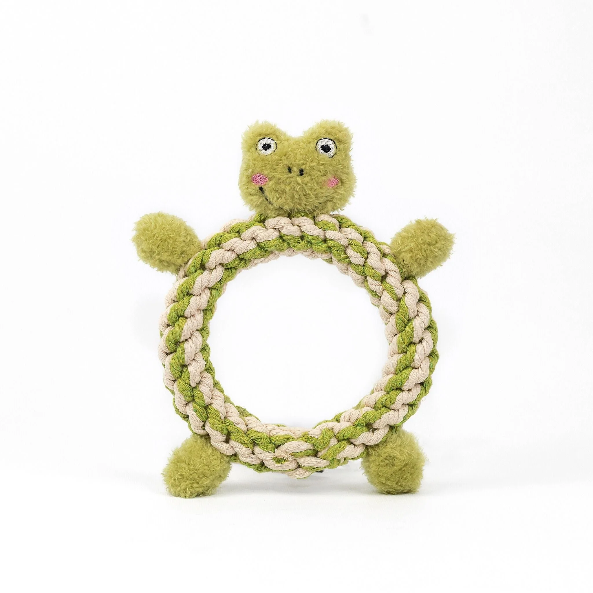 Daisy and Jasper Squeaky Plush Rope Toys by Knotty Pawz - Image 4
