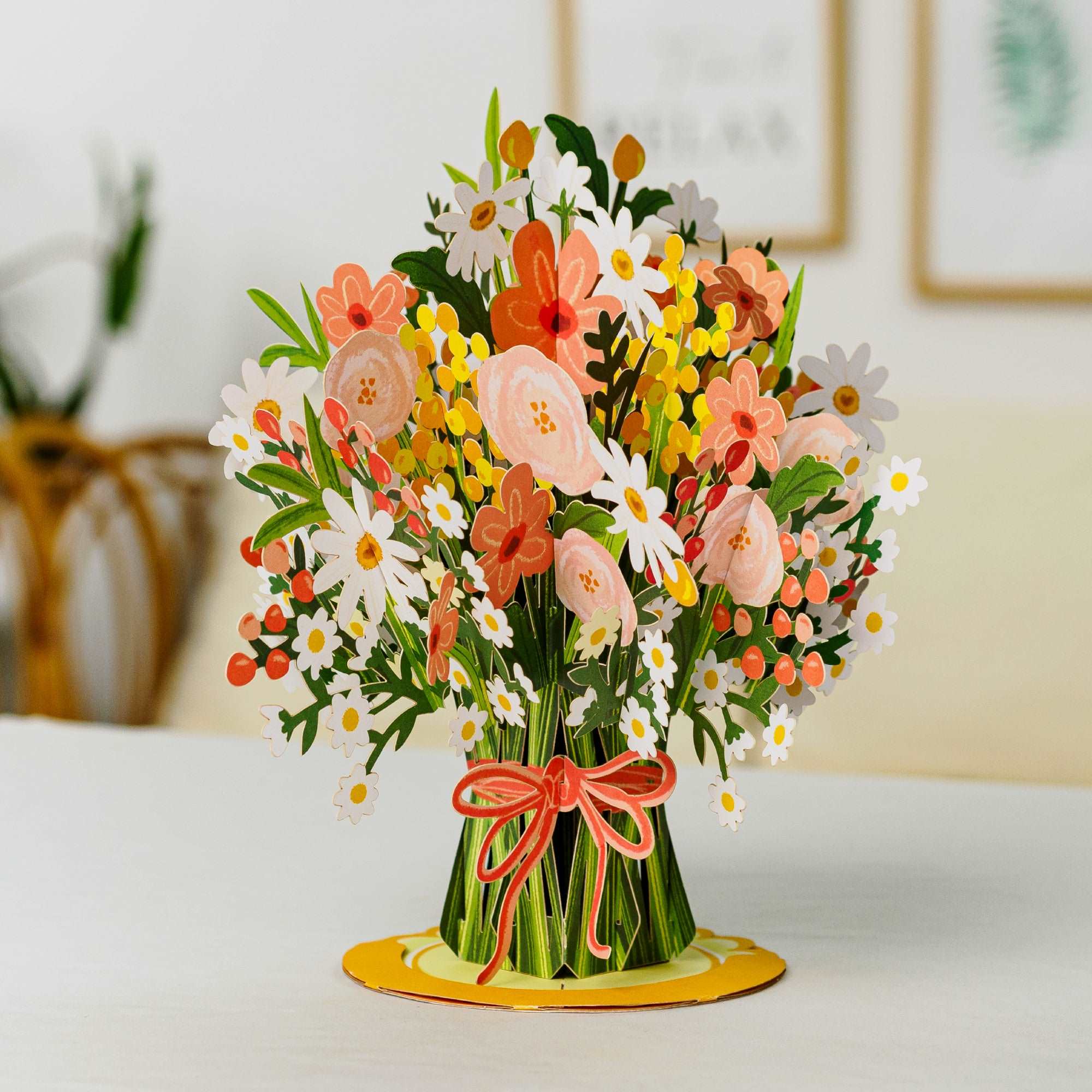 Daisy Delight Oversized Pop Up Card with Keepsake - Image 5