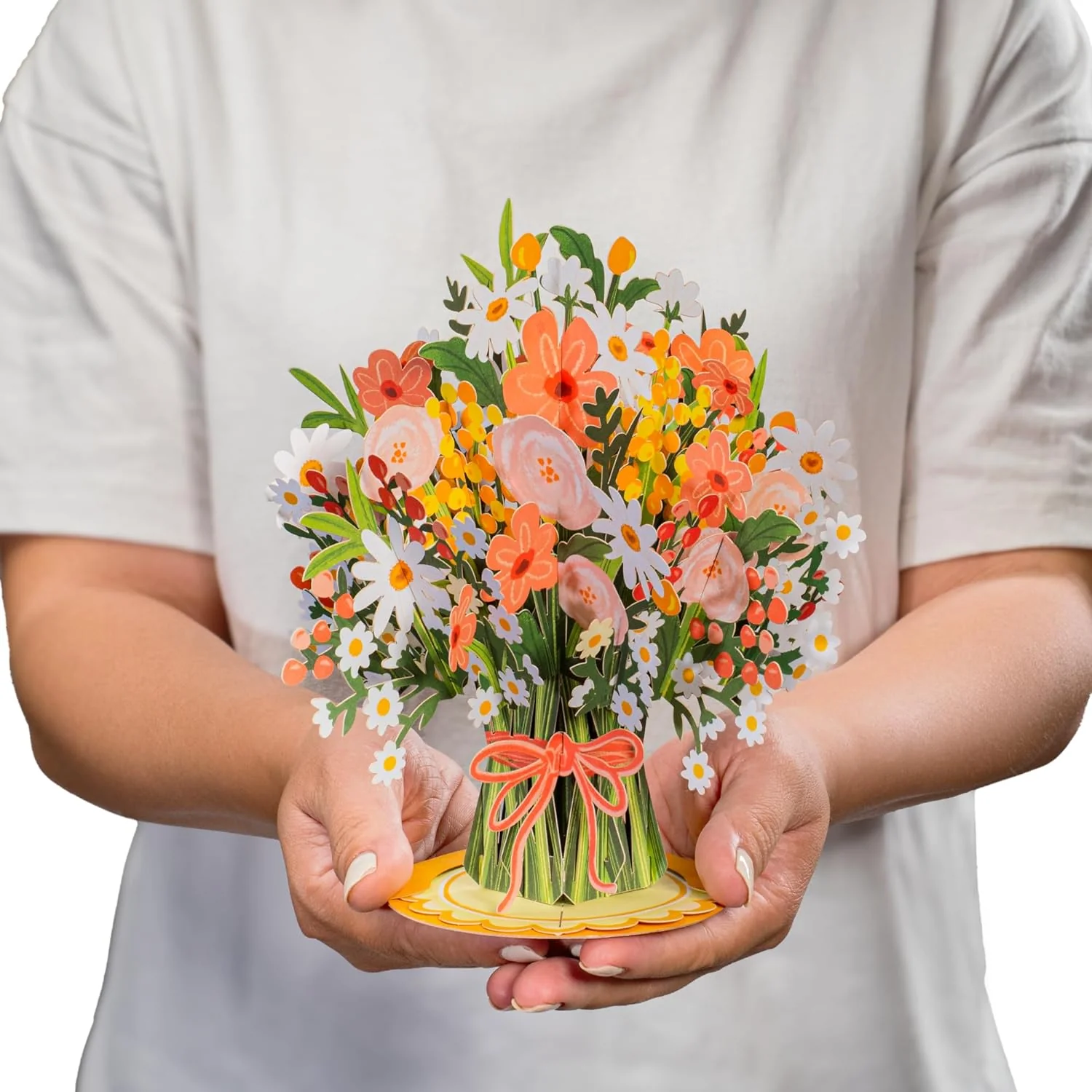 Daisy Delight Oversized Pop Up Card with Keepsake - Image 6