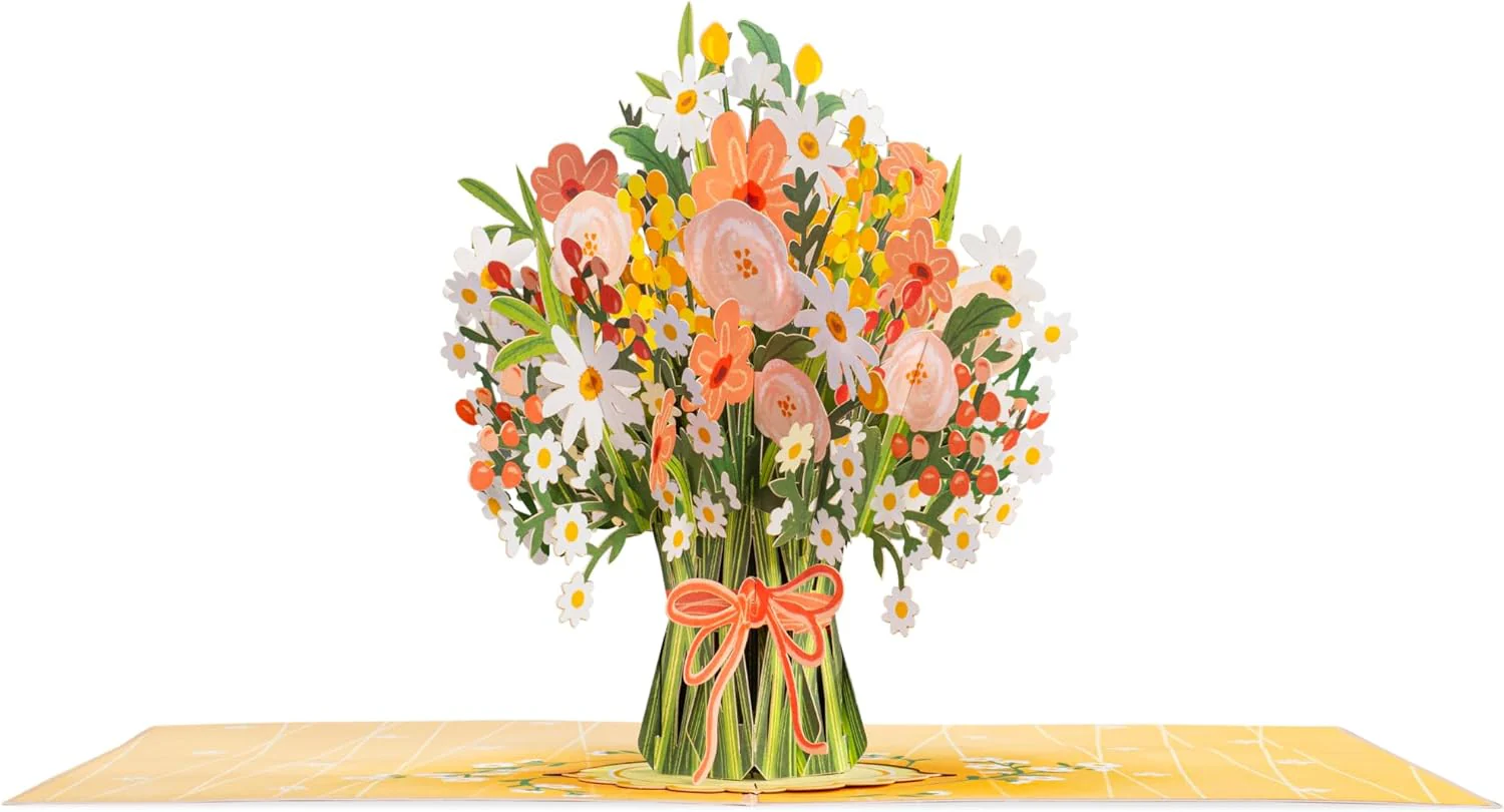 Daisy Delight Oversized Pop Up Card with Keepsake - Image 7