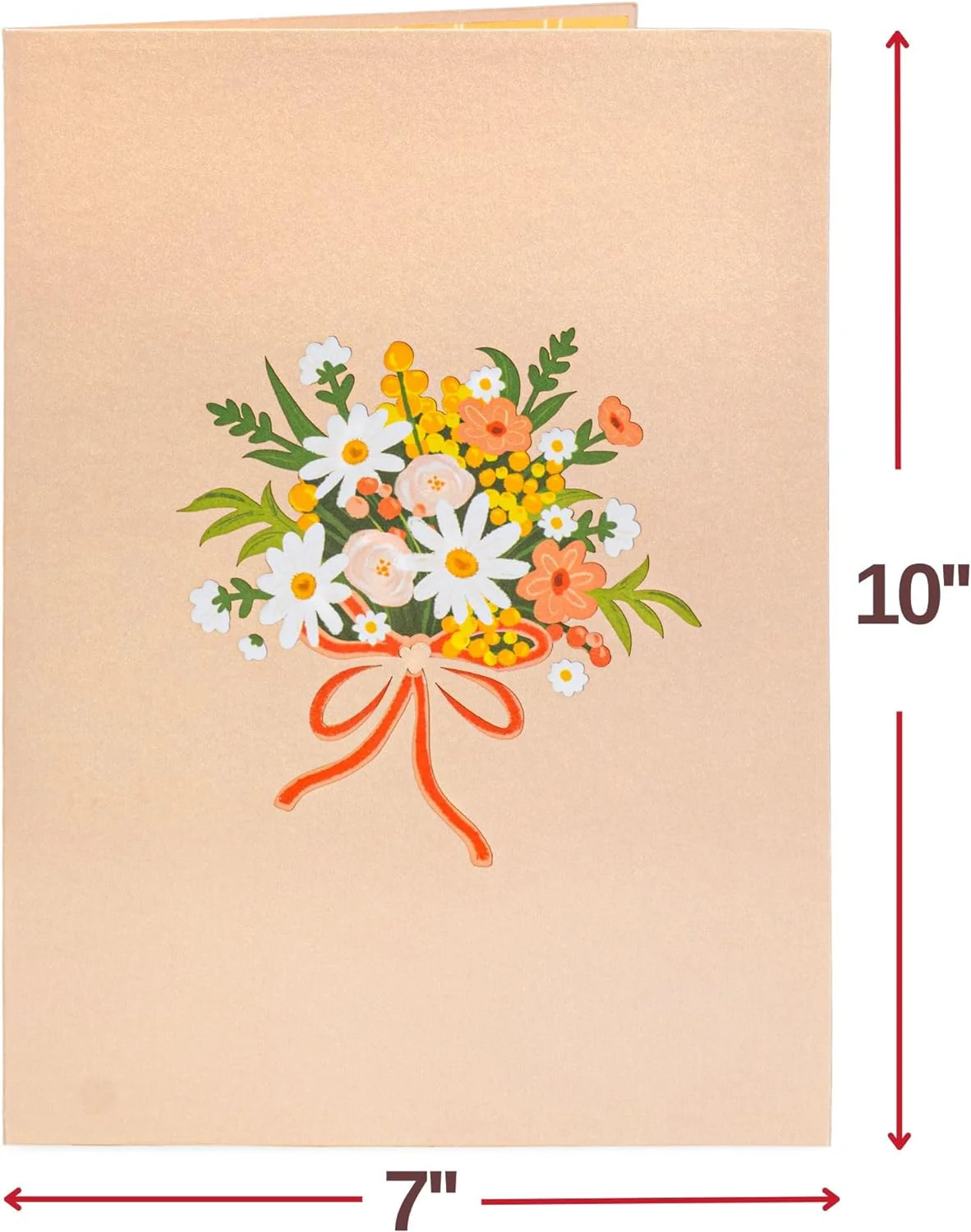 Daisy Delight Oversized Pop Up Card with Keepsake - Image 8