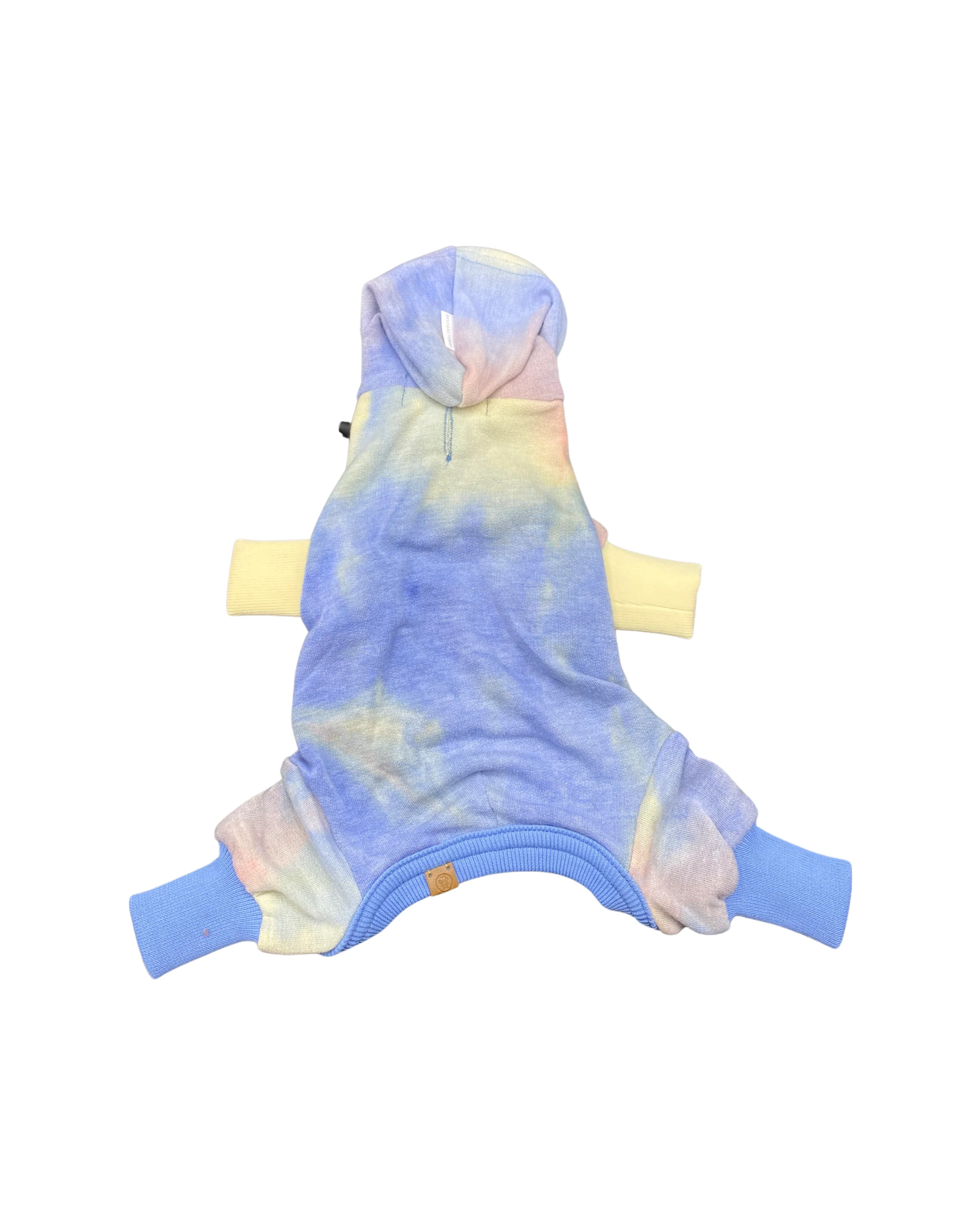 'Dale' Rainbow Tie-Dye Hooded Onesie - Image 2