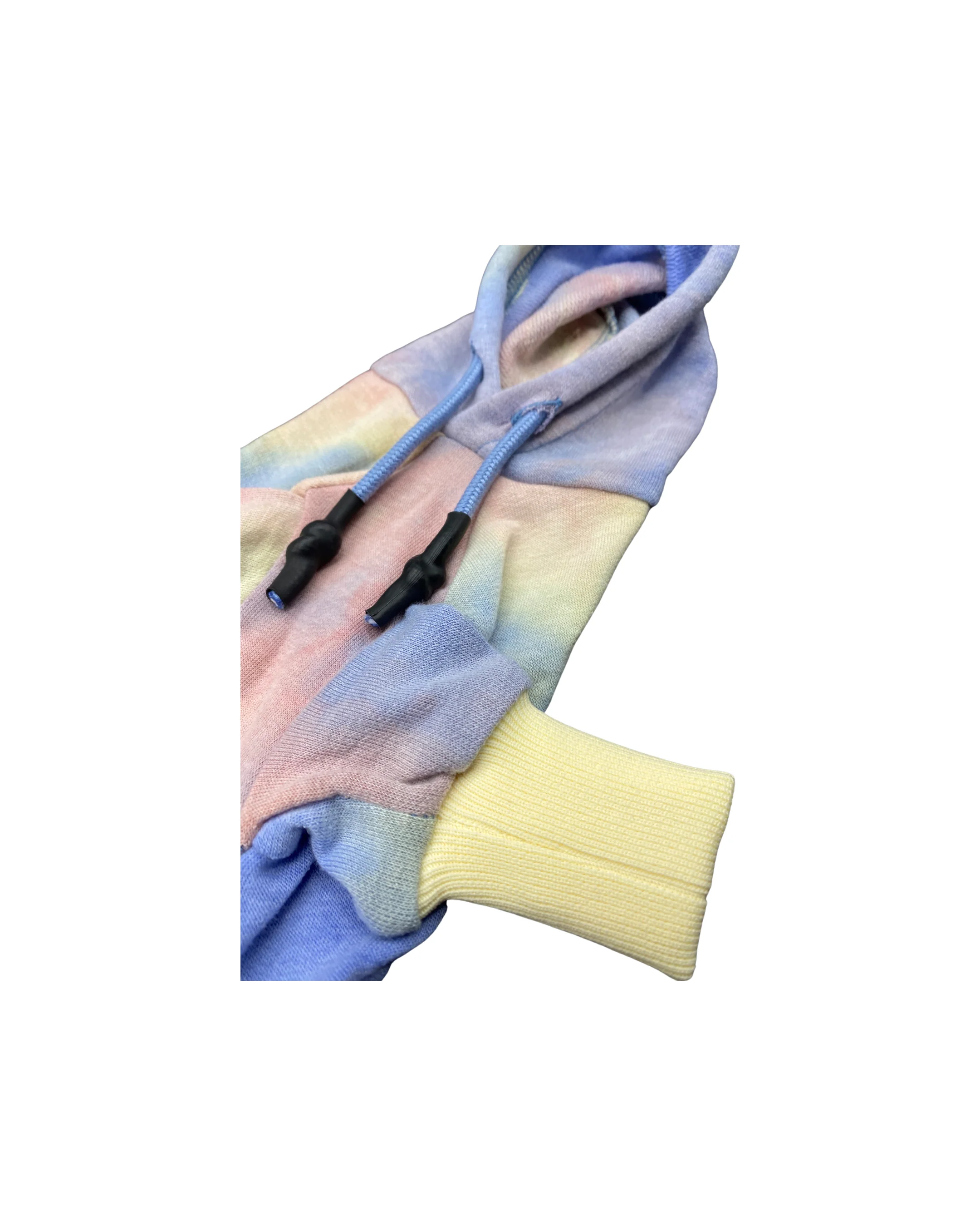 'Dale' Rainbow Tie-Dye Hooded Onesie - Image 3