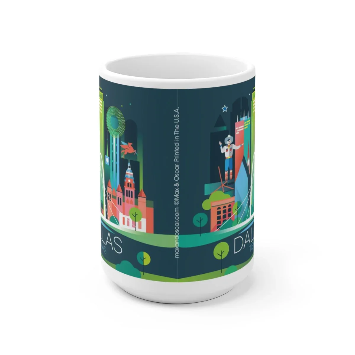 DALLAS 11 OZ OR 15 OZ CERAMIC MUG - Image 2