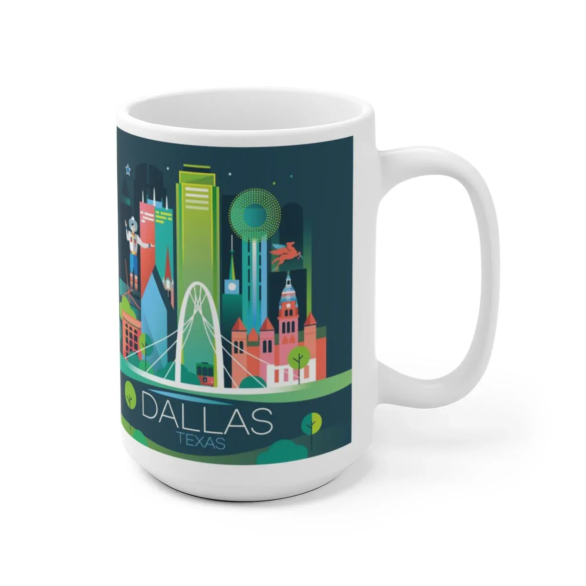 DALLAS 11 OZ OR 15 OZ CERAMIC MUG - Image 3