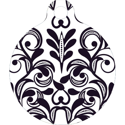 Damask HD Dog ID Tag - Image 3