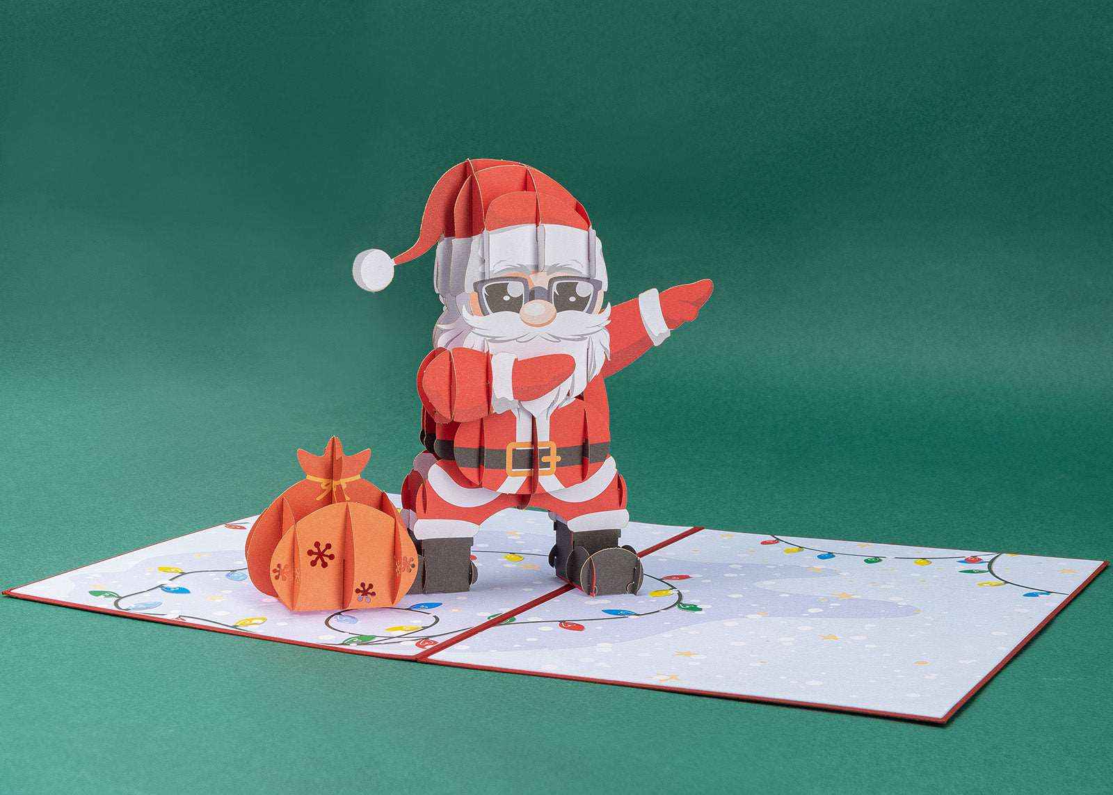 Dancing Santa Pop Up Christmas Card - Image 8