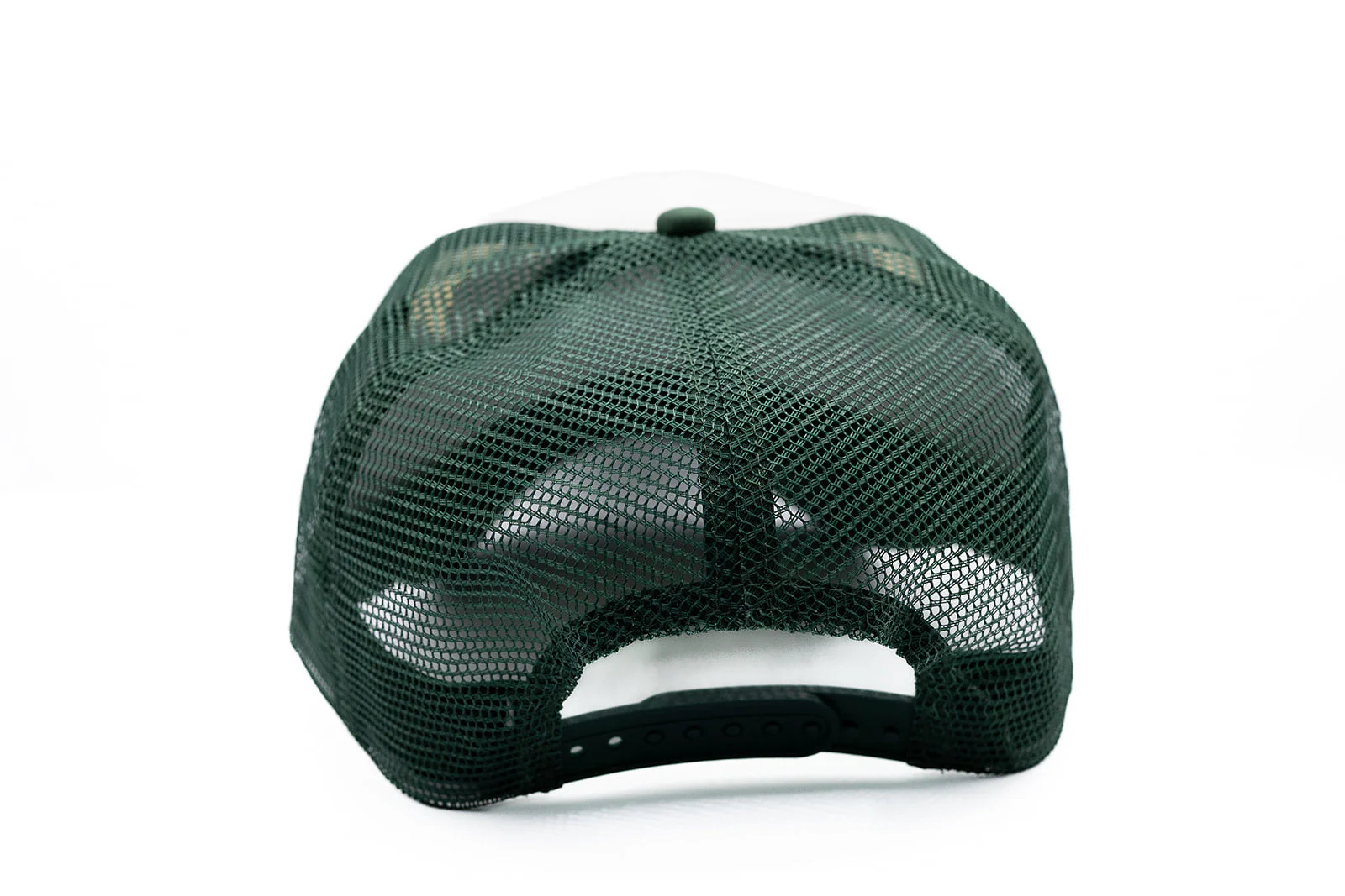 Dark Green & White Letter Trucker Hat - Image 3