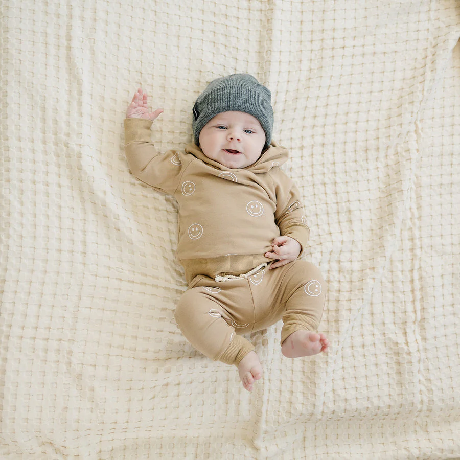 Dark Grey Mebie Baby Beanie - Image 2