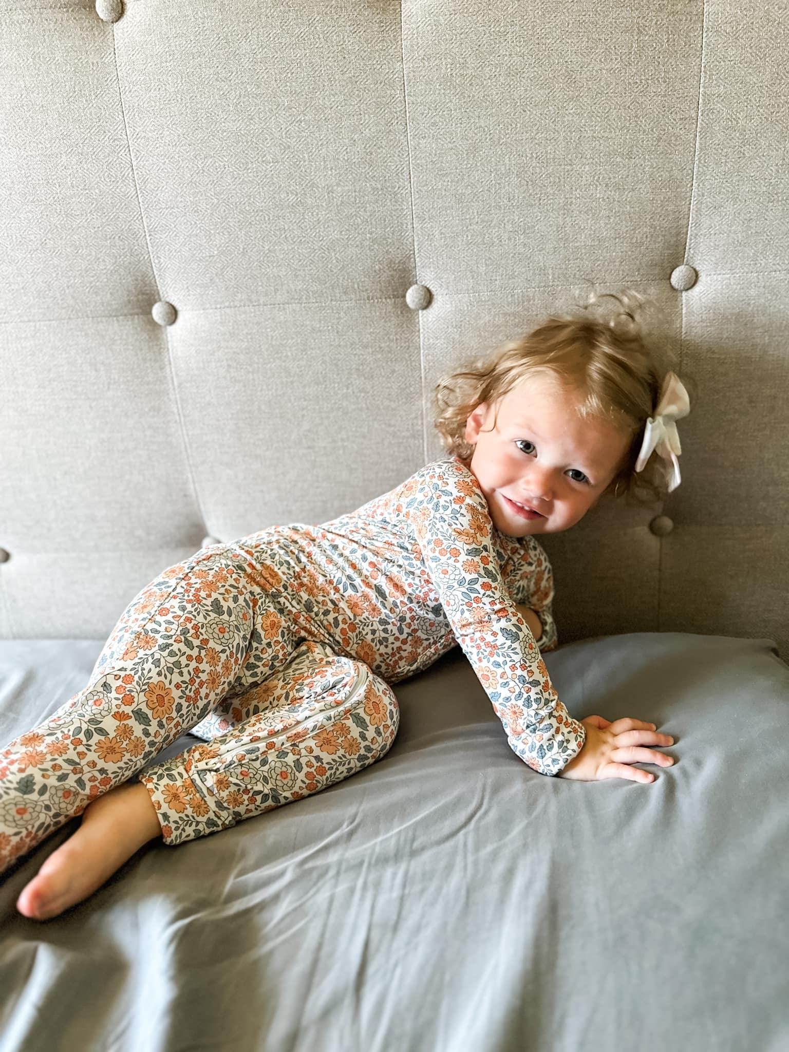 Darling Ditsy Bamboo Zippy Romper - Image 4