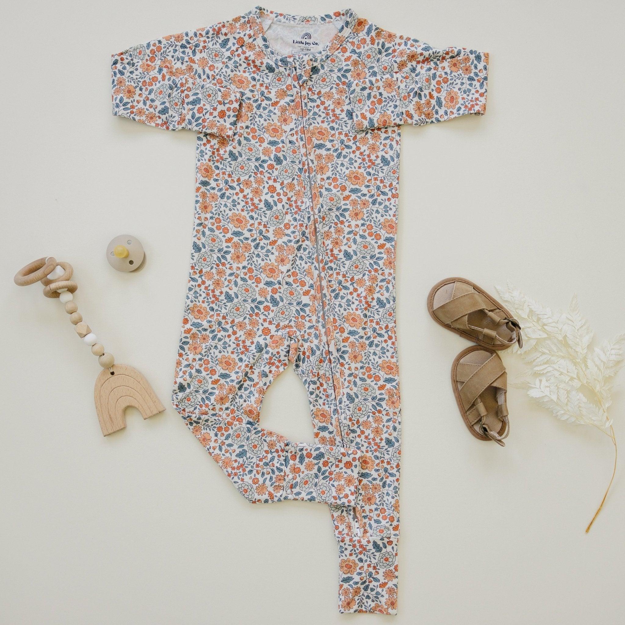 Darling Ditsy Bamboo Zippy Romper - Image 6