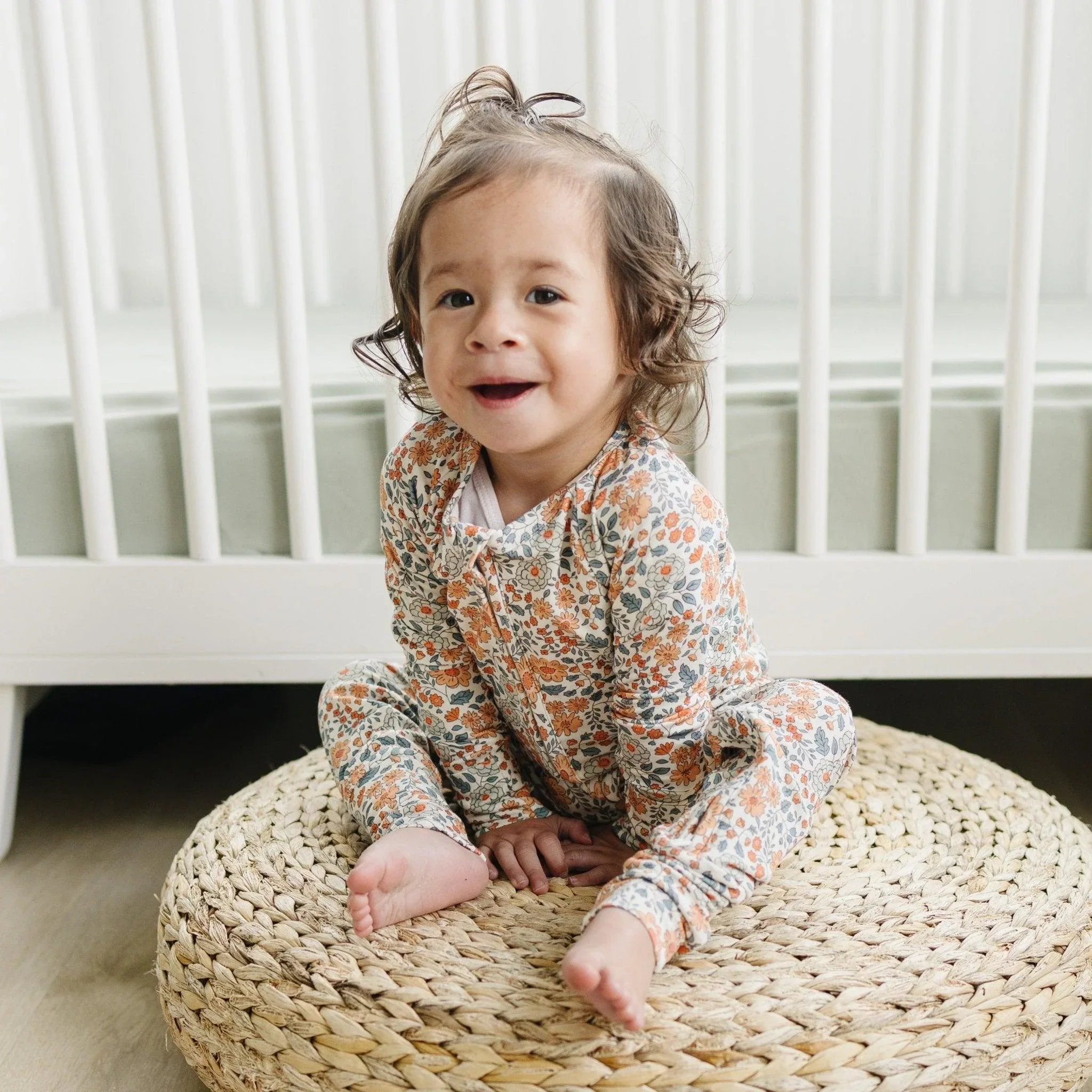Darling Ditsy Bamboo Zippy Romper - Image 8