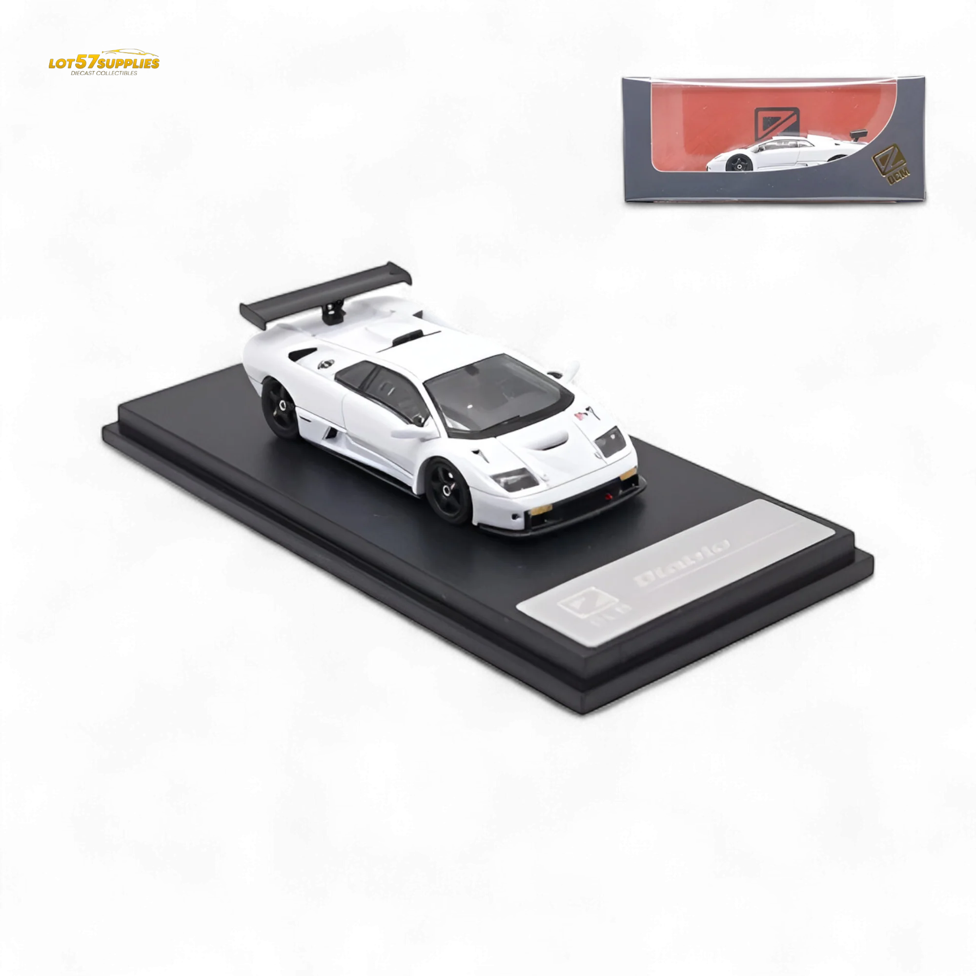 DCM Lamborghini Diablo GT-R White 1:64 - Image 4