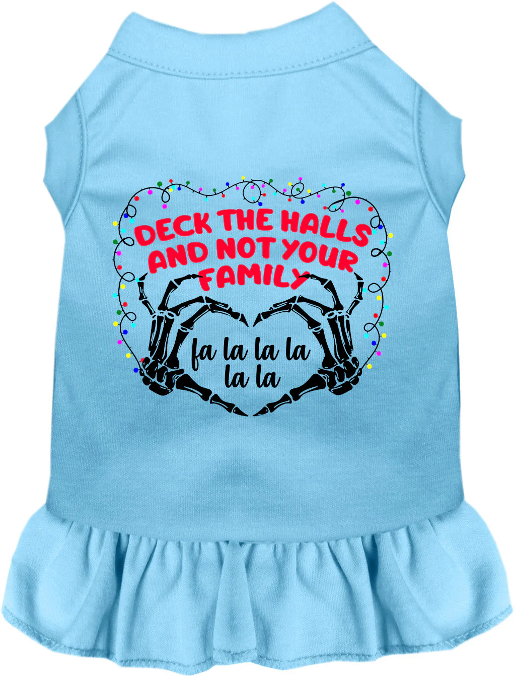Deck the Halls, Not Your Family Christmas Pet Dress - Image 3