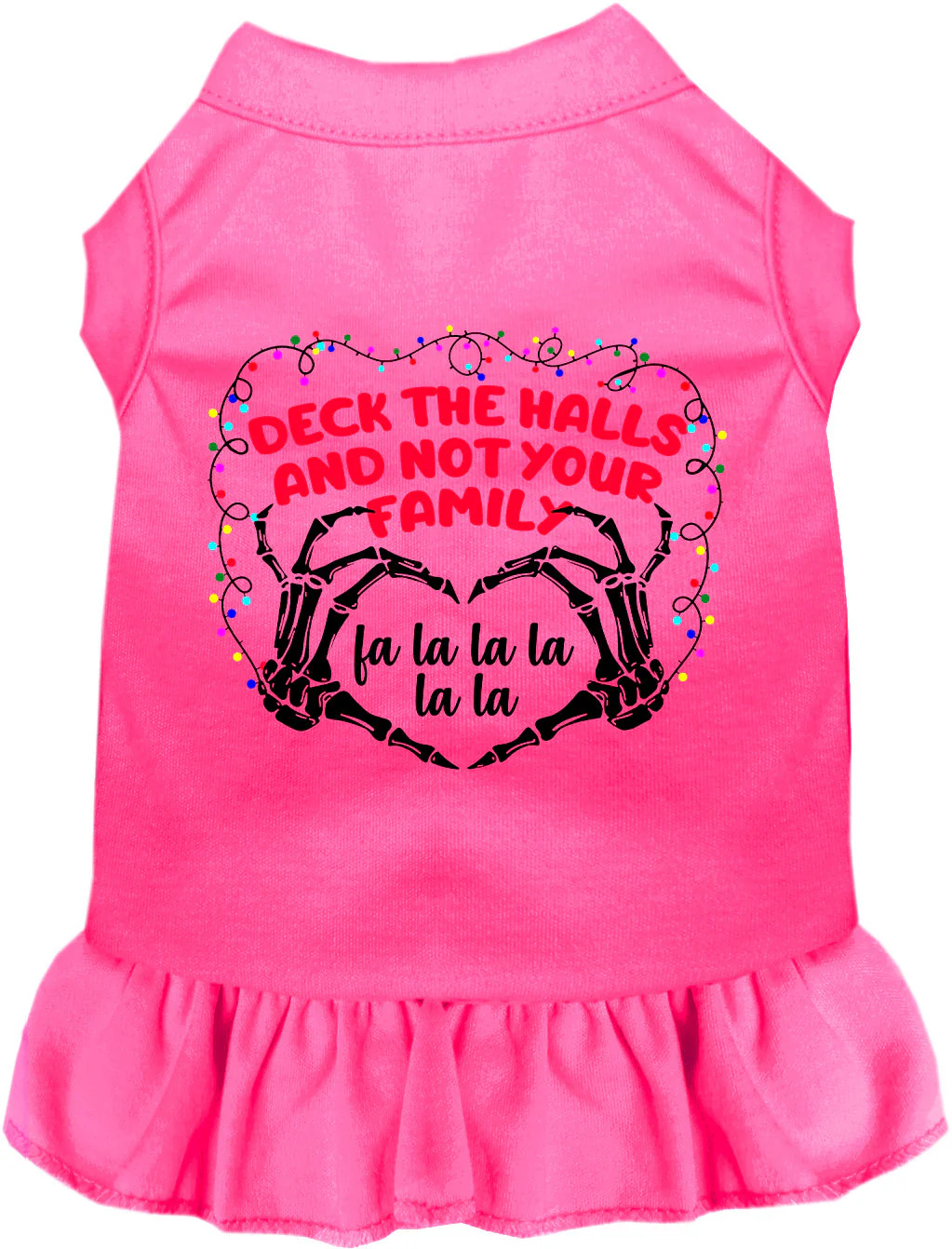 Deck the Halls, Not Your Family Christmas Pet Dress - Image 4