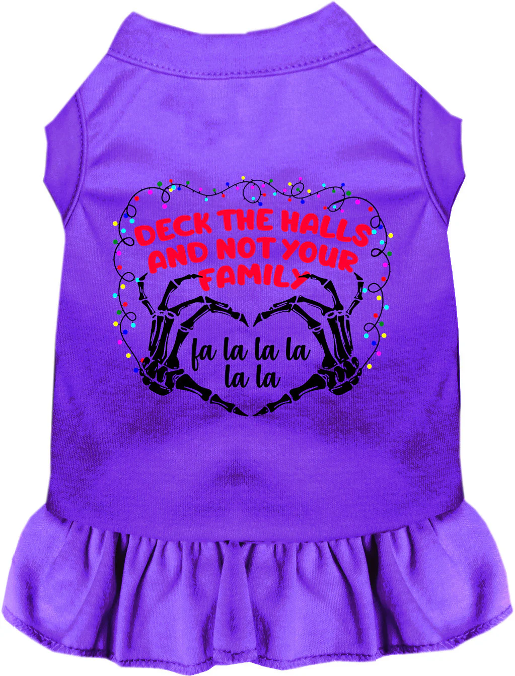 Deck the Halls, Not Your Family Christmas Pet Dress - Image 6