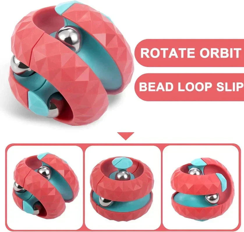 Decompression Orbit Ball Cube Fidget Toy – Anti-Stress Sensory Spinner Toy for Kids, Teens & Adults | Focus & Anxiety Relief Gift - Image 2