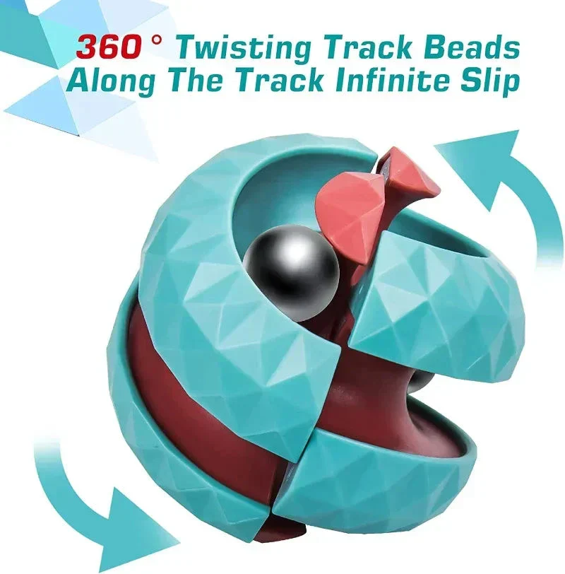 Decompression Orbit Ball Cube Fidget Toy – Anti-Stress Sensory Spinner Toy for Kids, Teens & Adults | Focus & Anxiety Relief Gift - Image 4