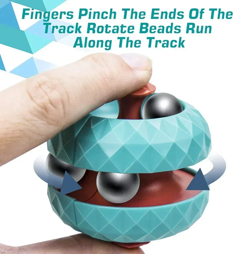 Decompression Orbit Ball Cube Fidget Toy – Anti-Stress Sensory Spinner Toy for Kids, Teens & Adults | Focus & Anxiety Relief Gift - Image 5