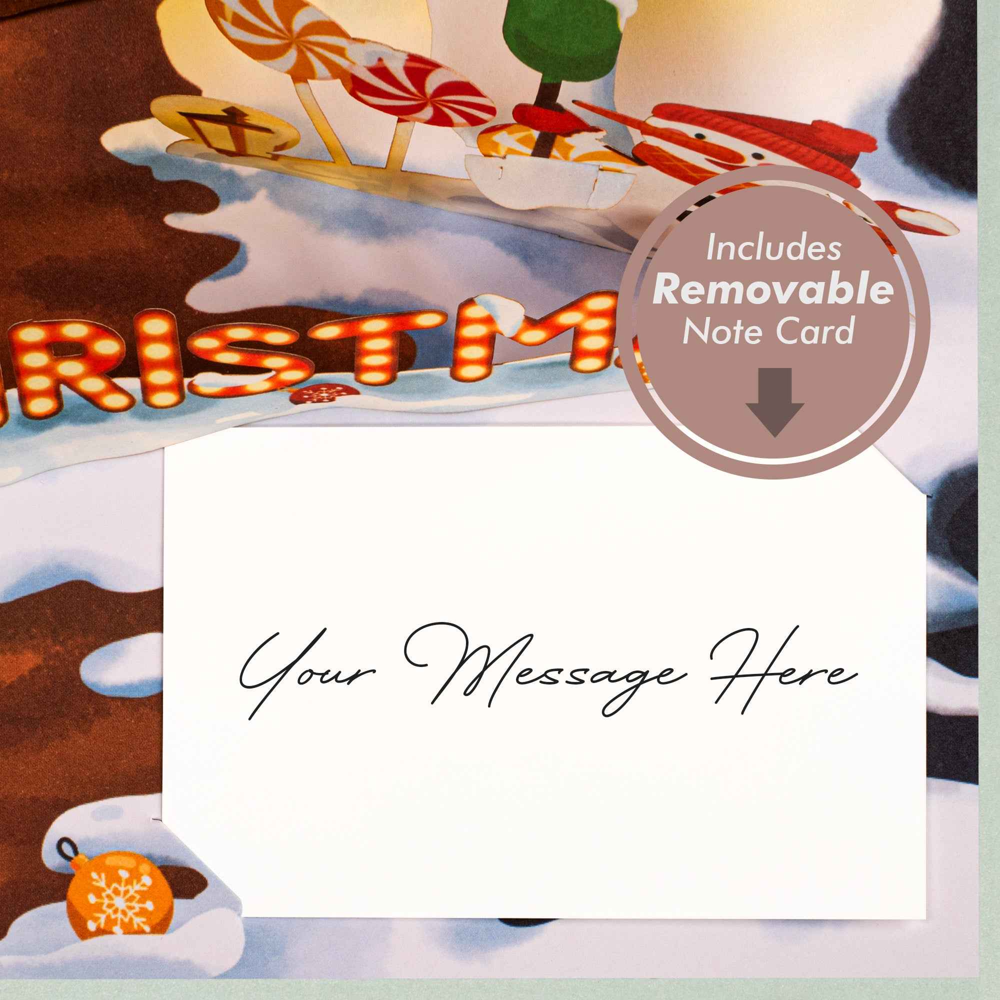 Decorated House Pop Up Christmas Card - Image 7