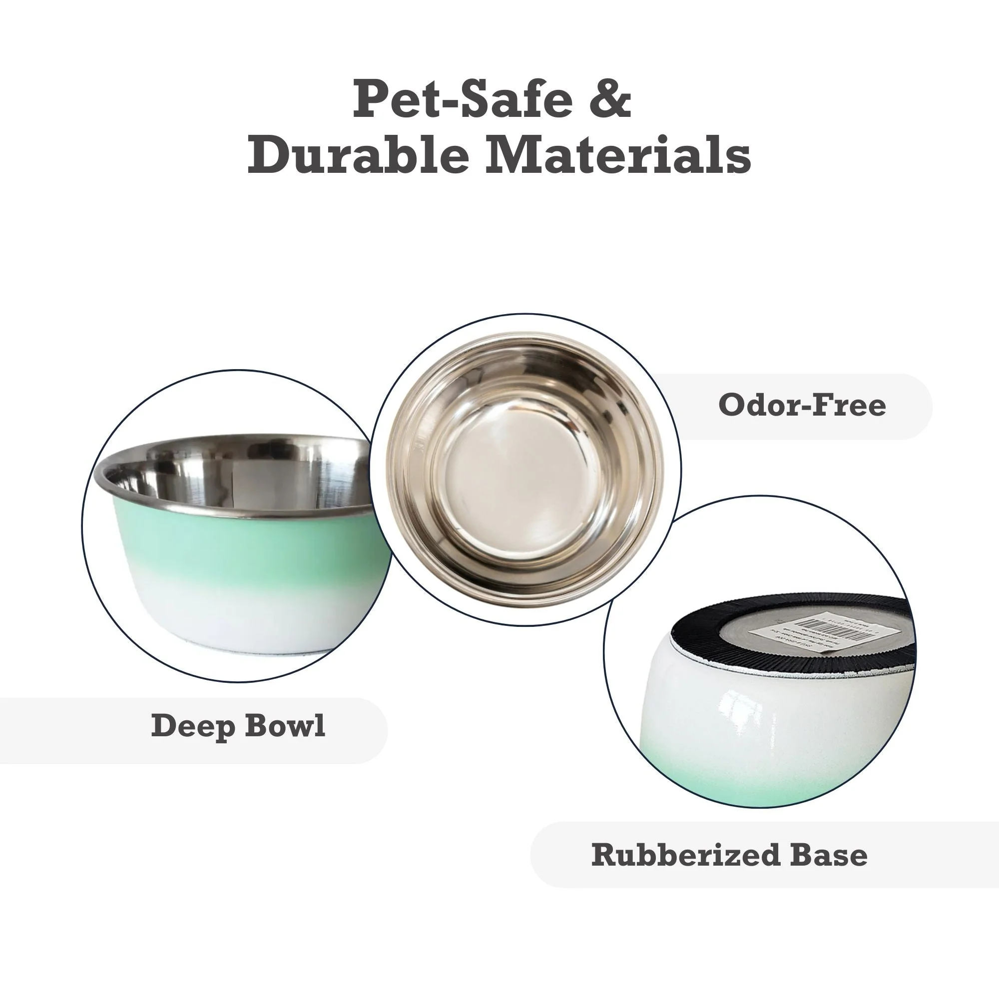 Deep Dog Bowl – Stainless Steel Bowl, Ideal for Small, Medium & Large Dogs – Mint Green - Image 6