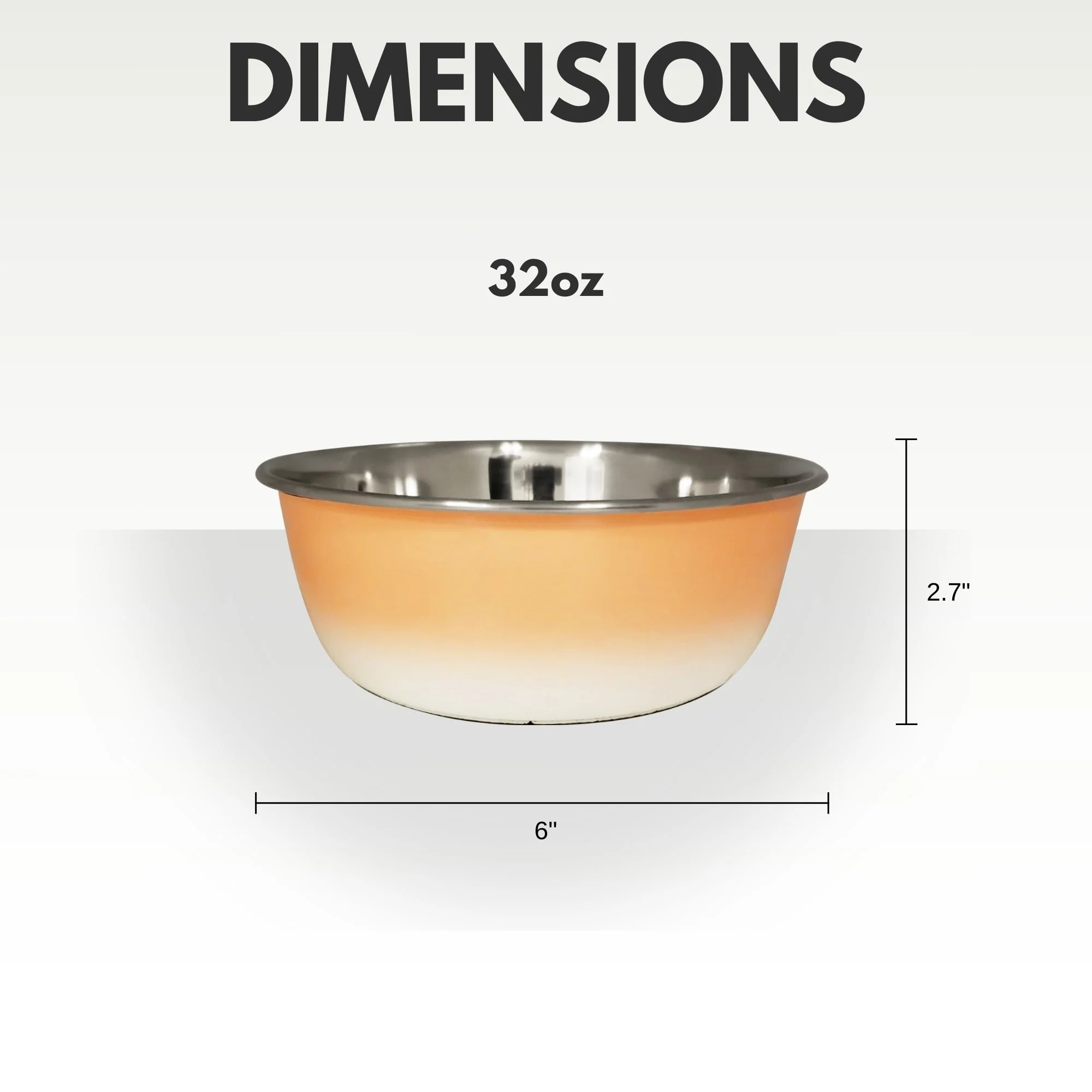 Deep Dog Bowl – Stainless Steel Bowl, Ideal for Small, Medium & Large Dogs – Peach Coral - Image 4