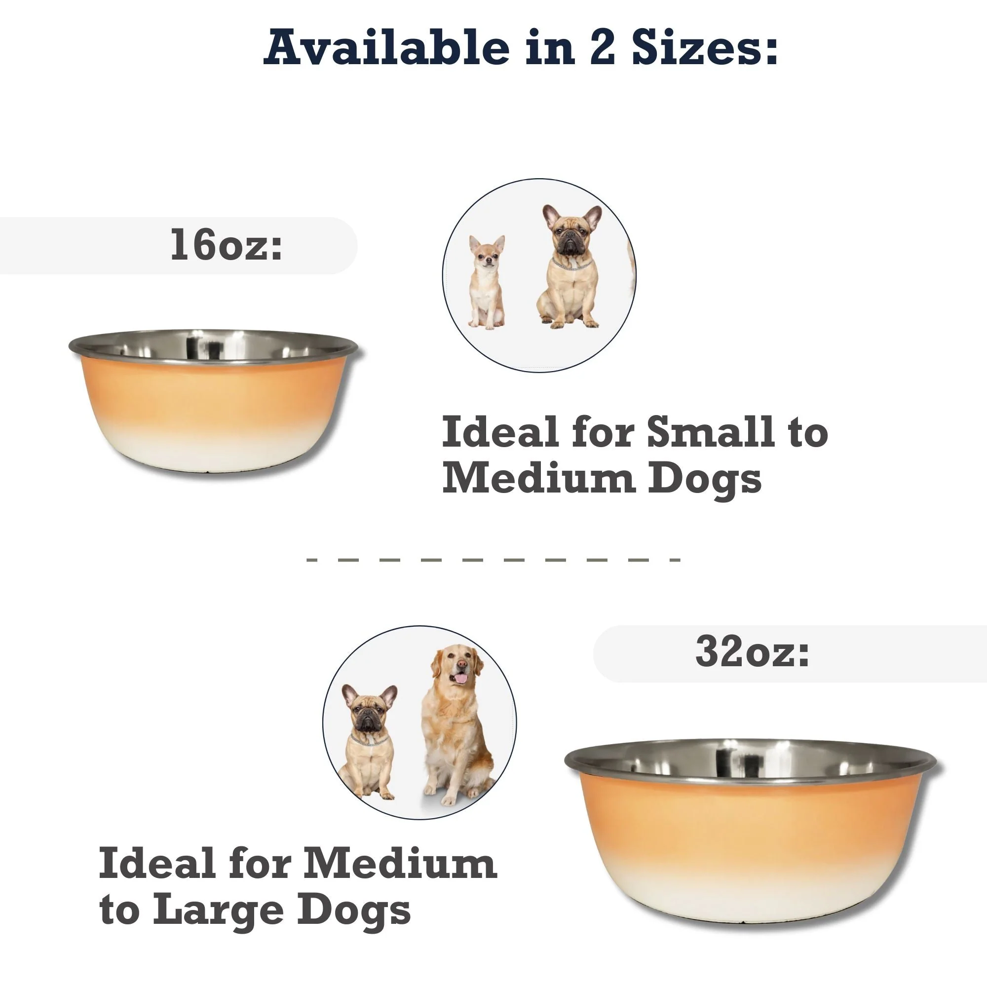 Deep Dog Bowl – Stainless Steel Bowl, Ideal for Small, Medium & Large Dogs – Peach Coral - Image 7