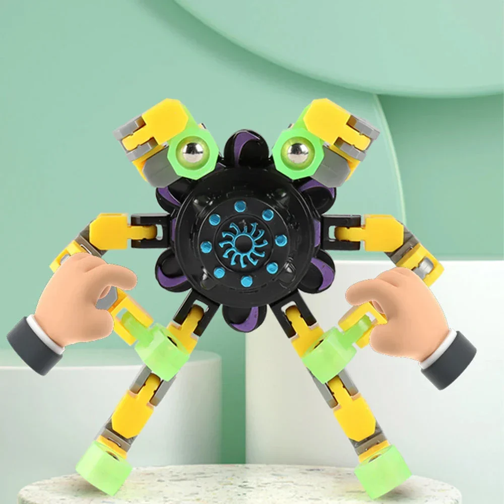 Deformable Fidget Spinner Chain Toy – Stress Relief Sensory Spinner for Kids & Adults - Image 3