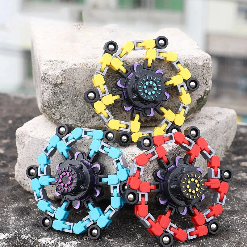 Deformable Fidget Spinner Chain Toy – Stress Relief Sensory Spinner for Kids & Adults - Image 5